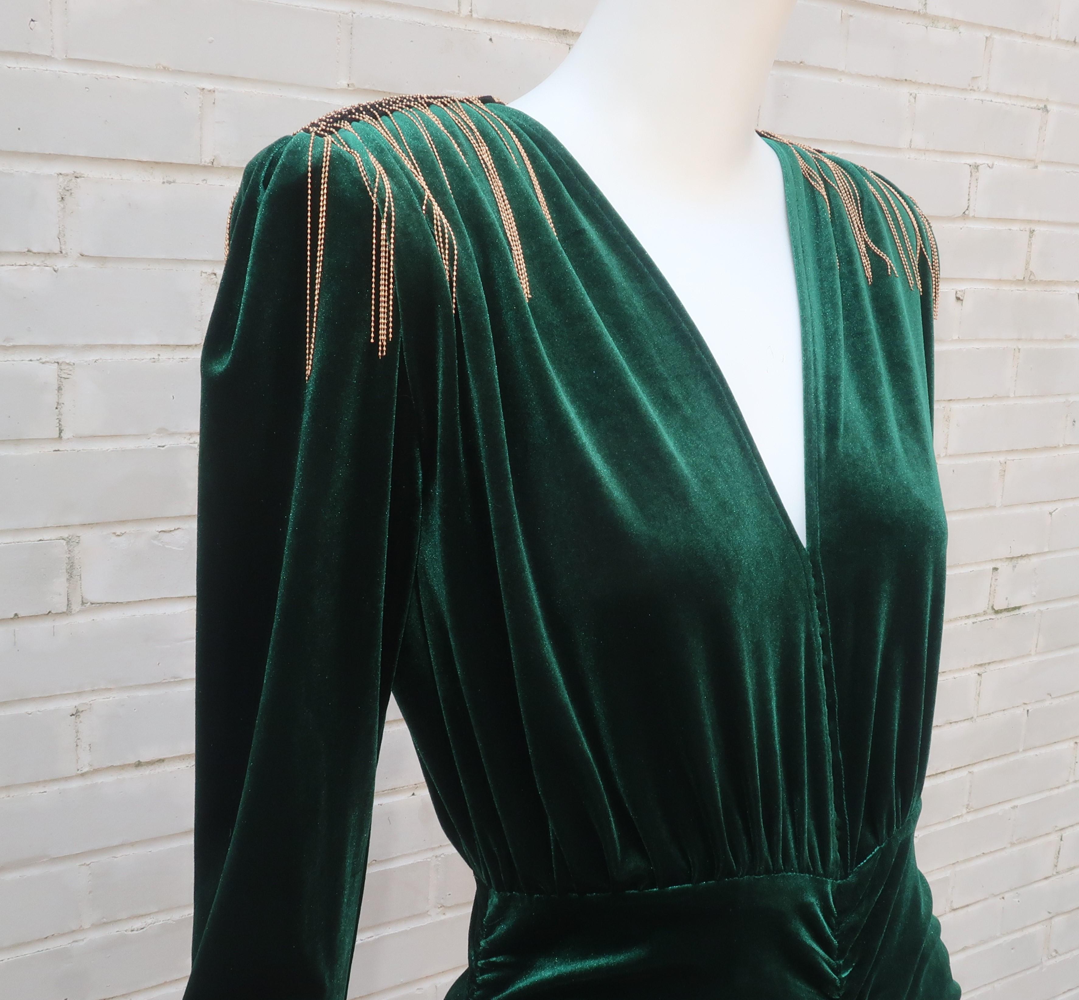bronx and banco green dress