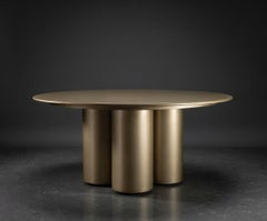 Bronze 014 Steel Dining Table by NO AGE STUDIO