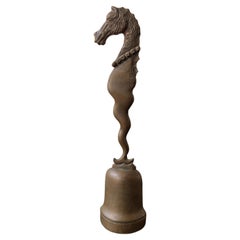 Bronze 1920s Seahorse Sculpture 