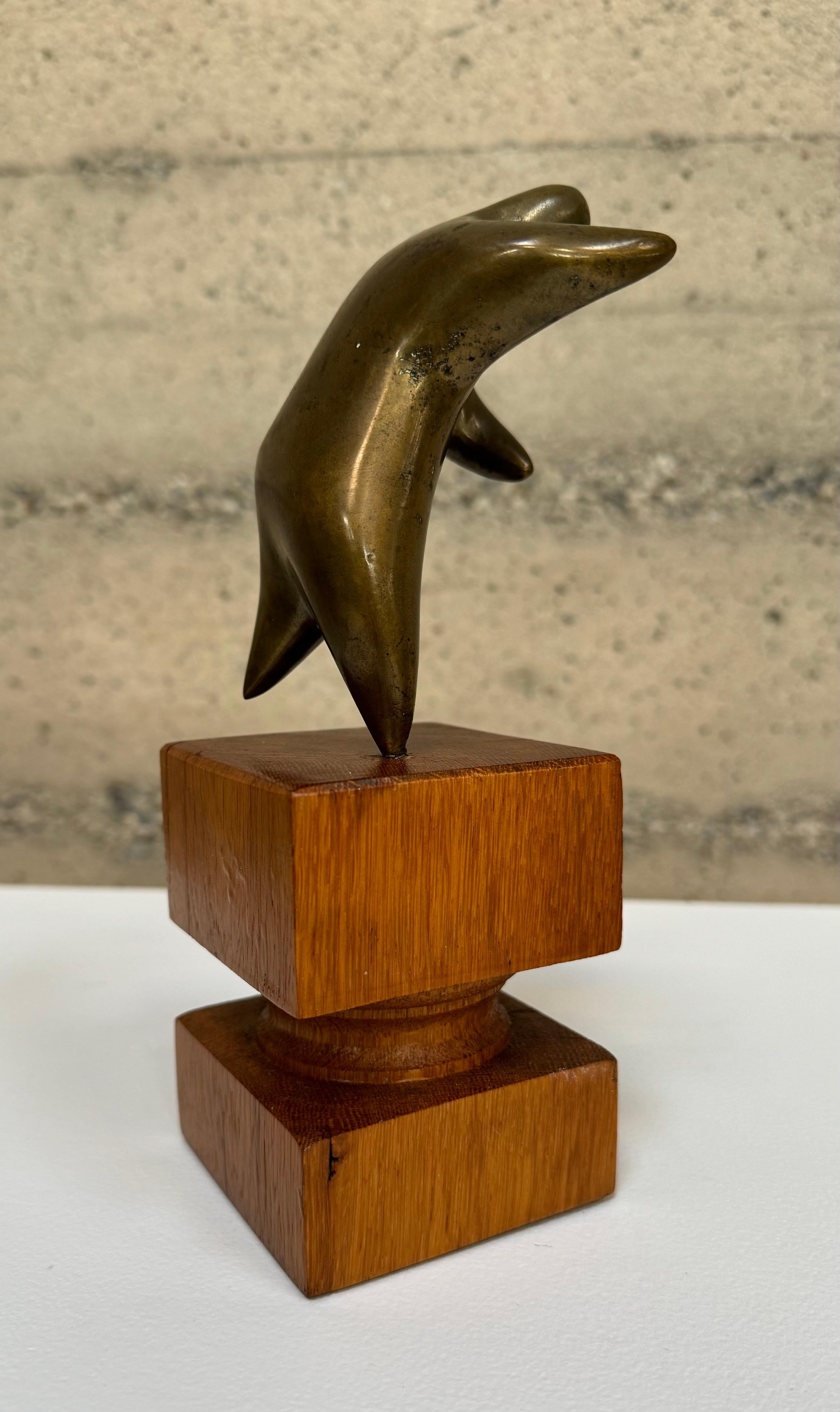 Mid-Century Modern Bronze Abstract Figurative Sculpture