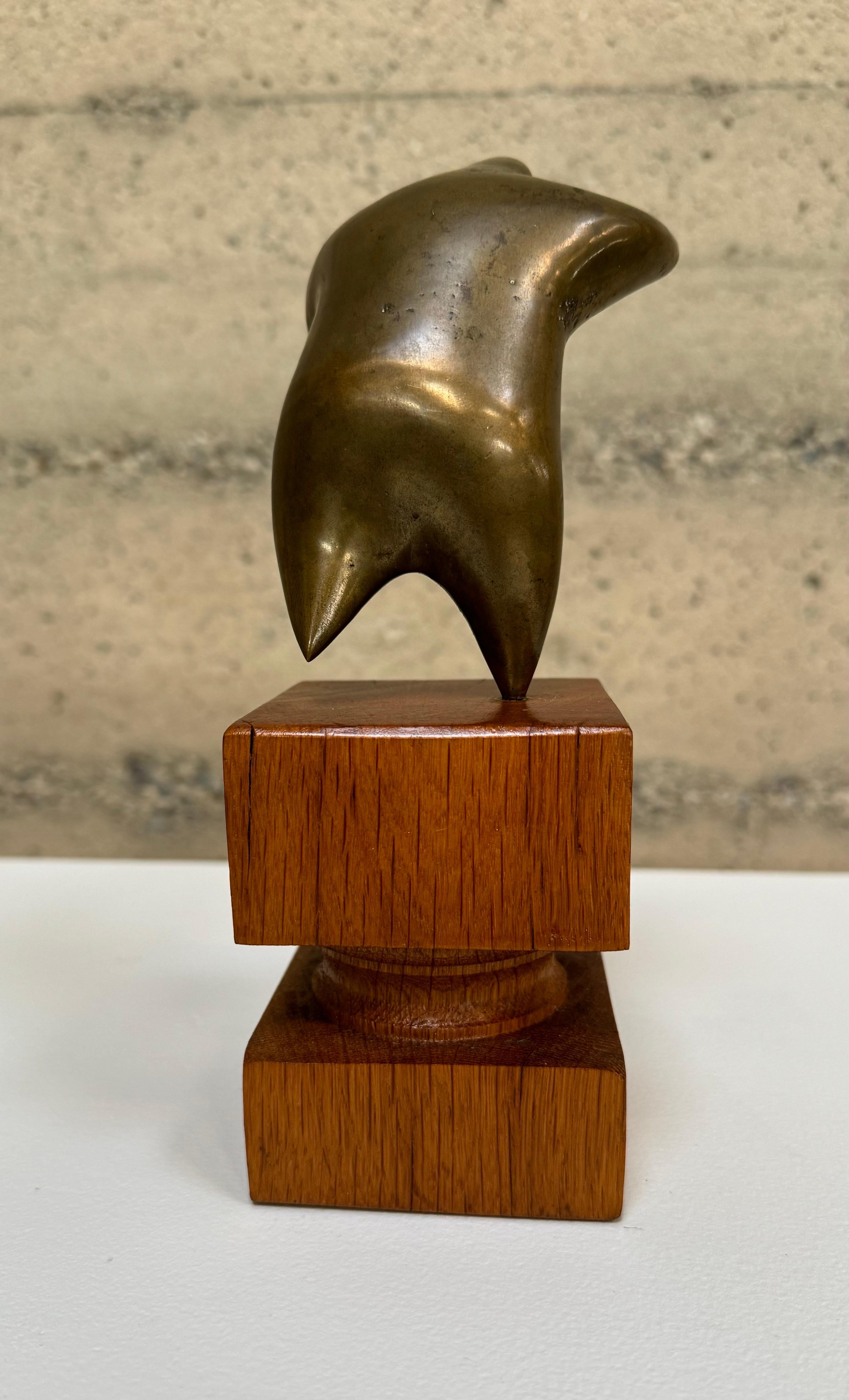 American Bronze Abstract Figurative Sculpture