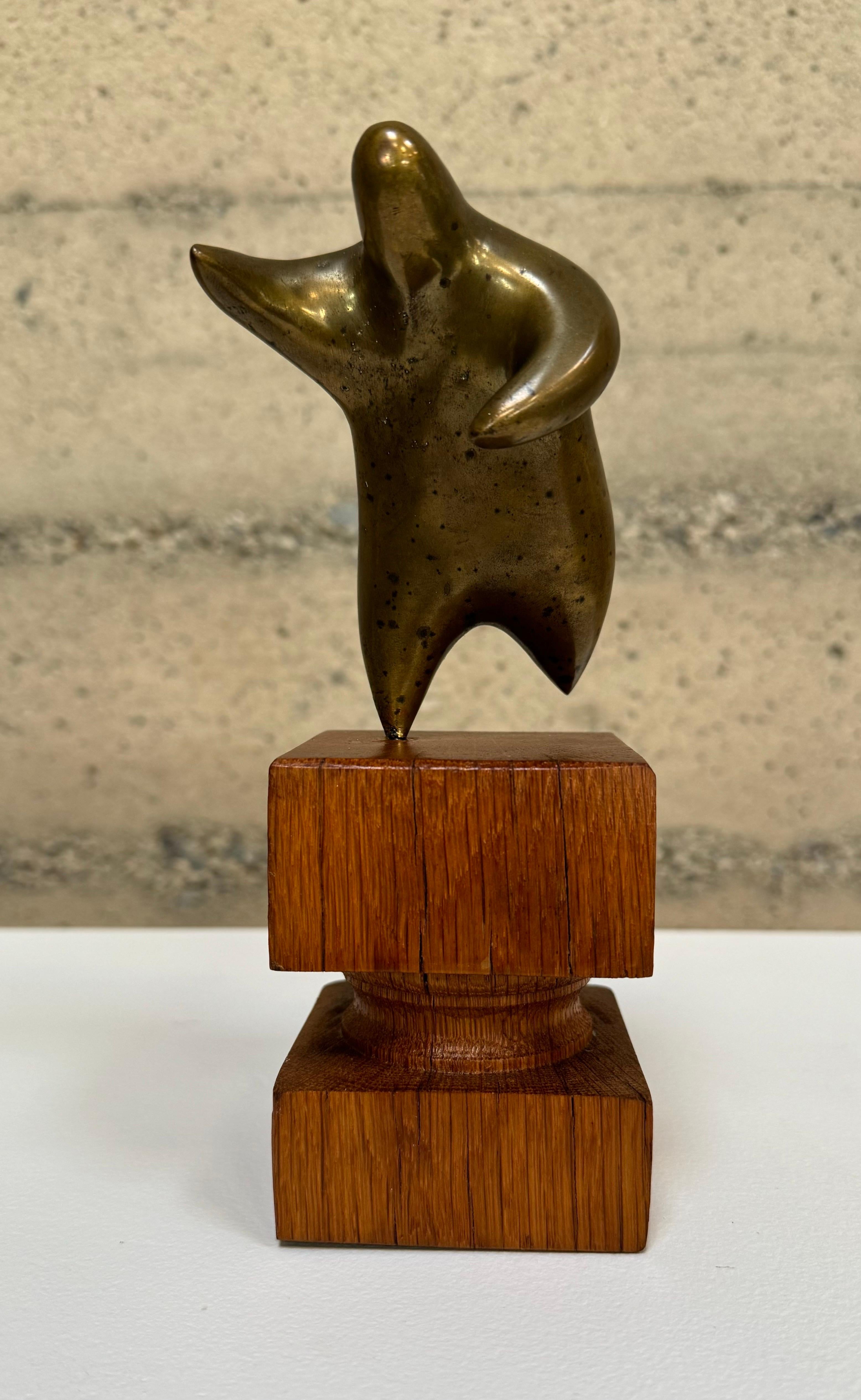 Mid-20th Century Bronze Abstract Figurative Sculpture