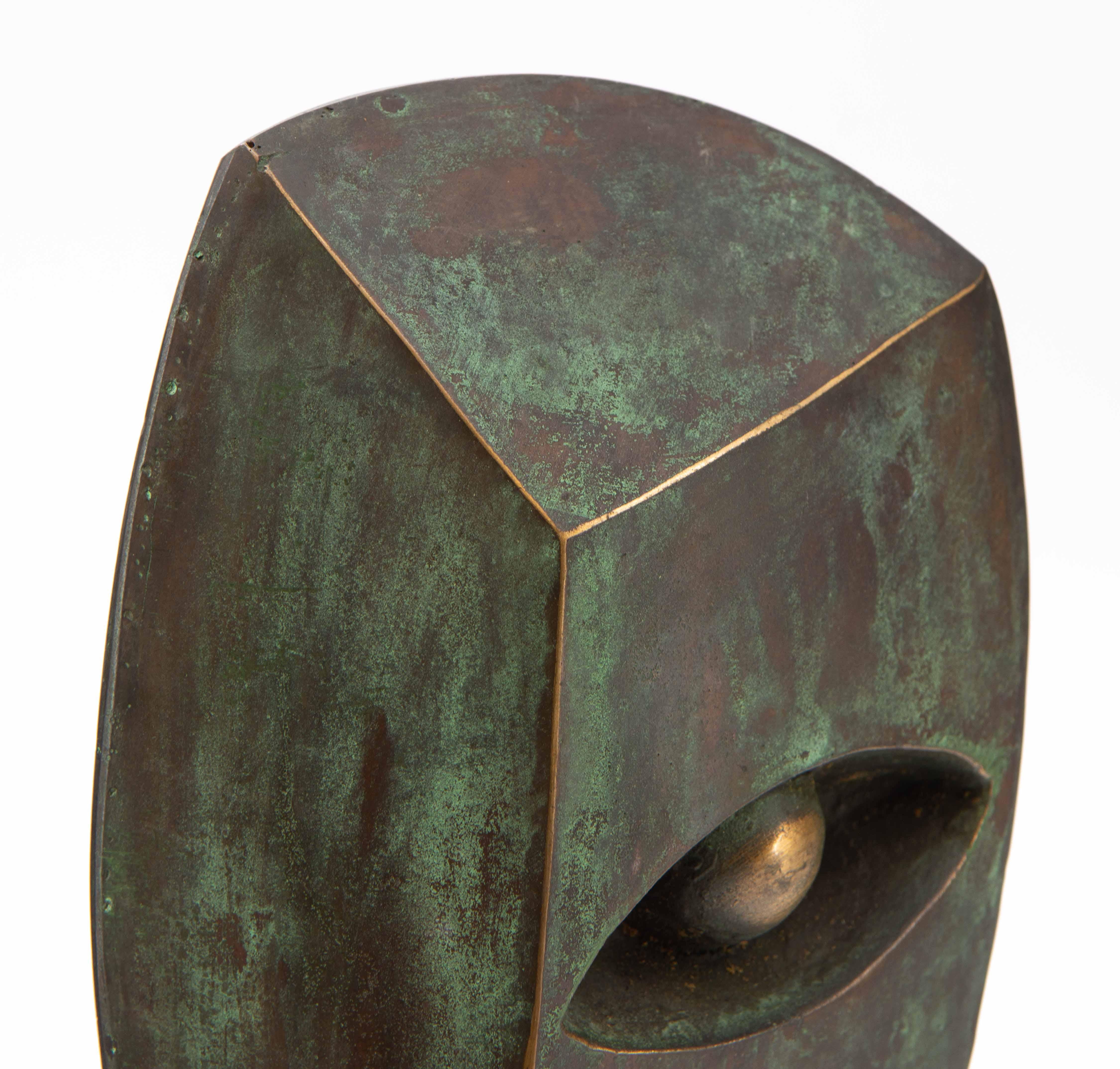 Bronze Abstract Head By Lothar Maier “Odin” 7/29 For Sale 5