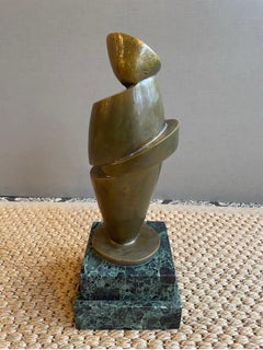 Bronze abstract sculpture by Calaboyias