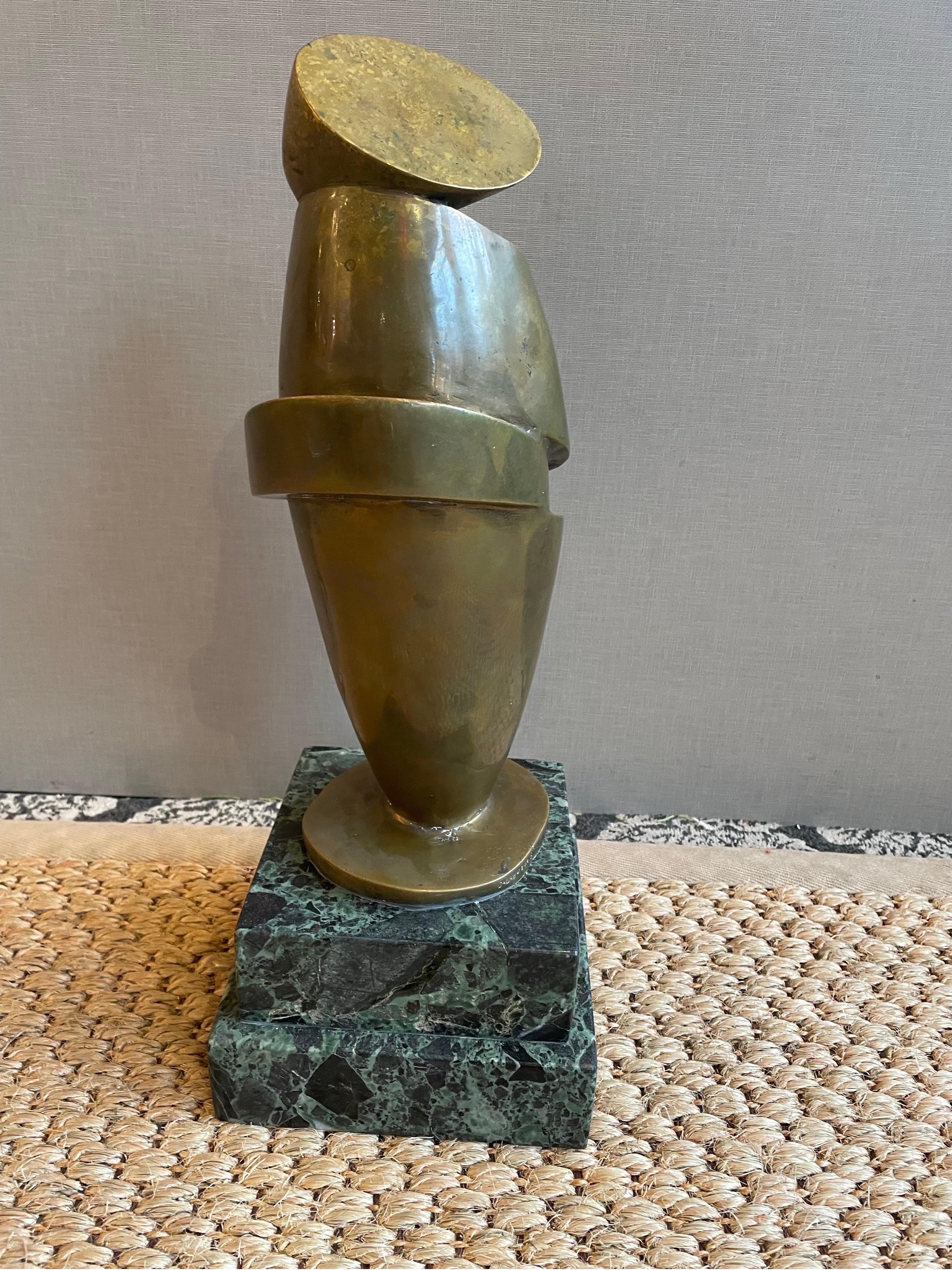 North American Bronze abstract sculpture by Calaboyias  For Sale