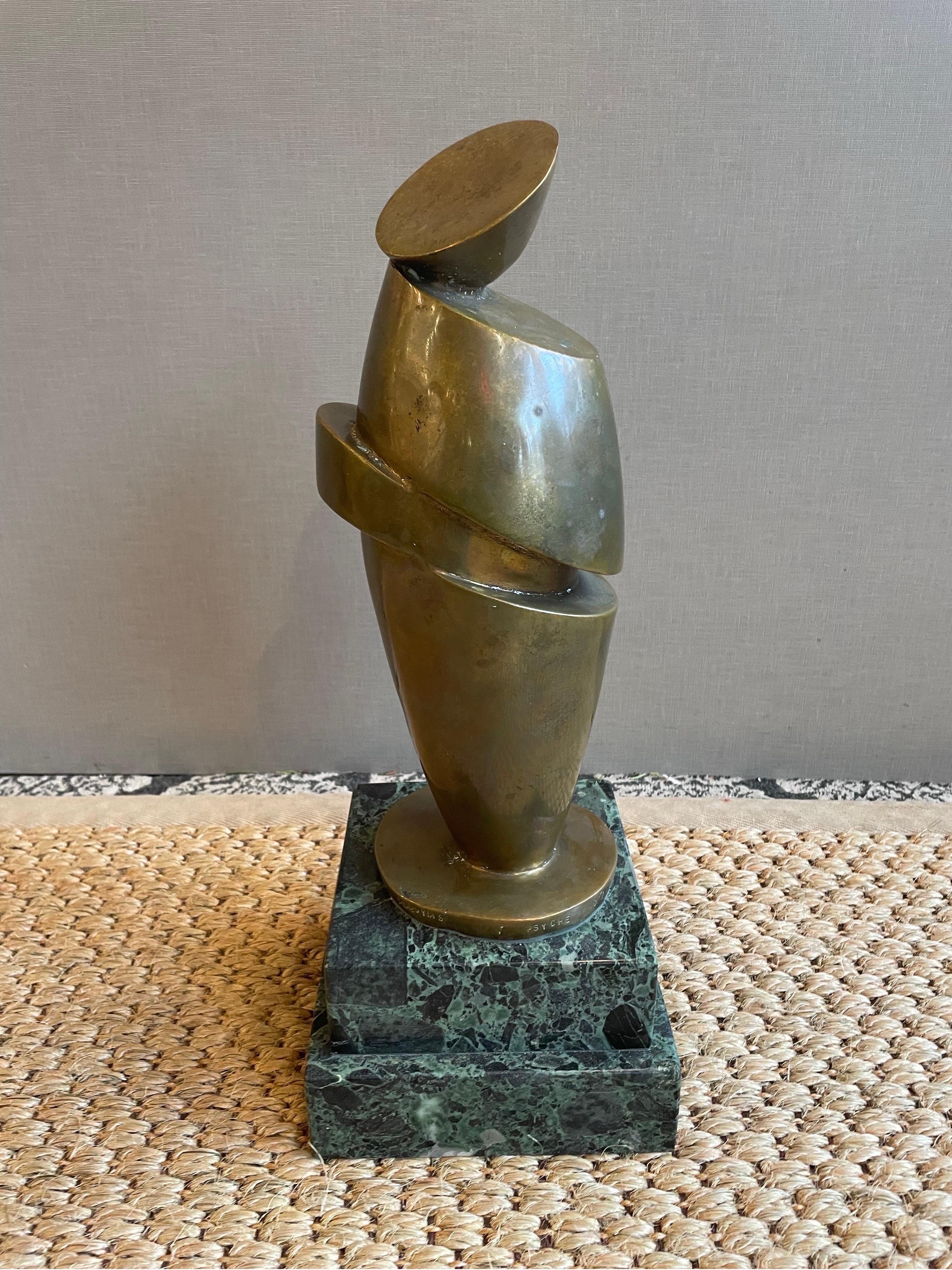 Bronze abstract sculpture by Calaboyias  In Good Condition For Sale In Chicago, IL