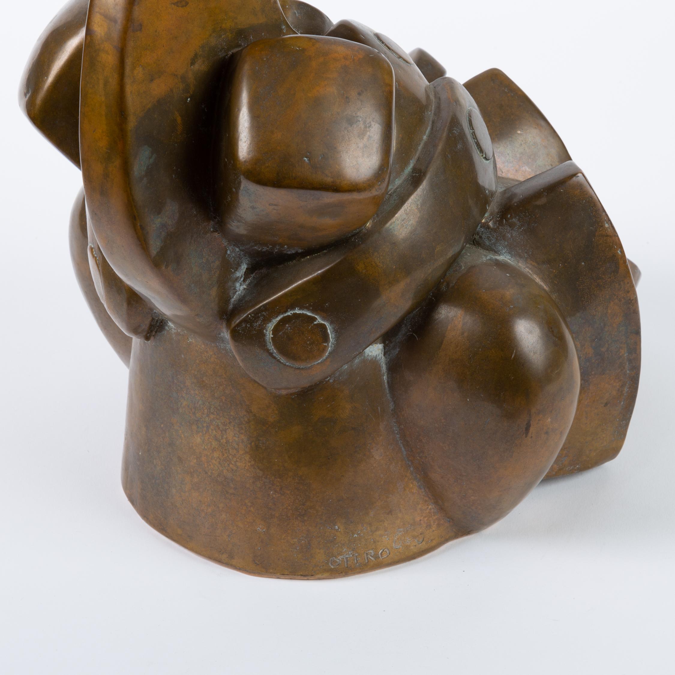 Camilo Otero Bronze Abstract Sculpture 7
