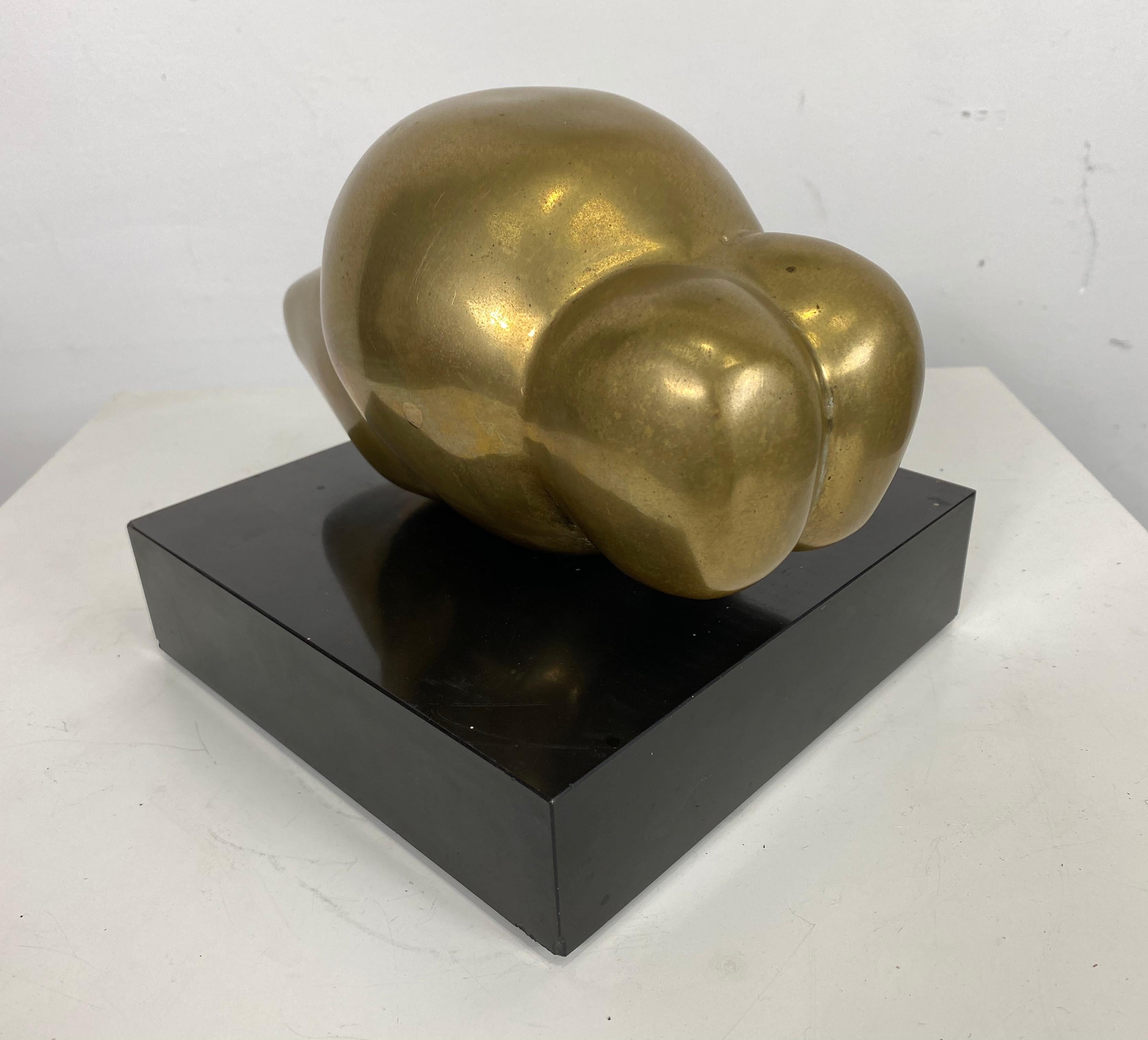 Mid-Century Modern Bronze Abstract Sculpture by Gerda Thune Andersen, Denmark