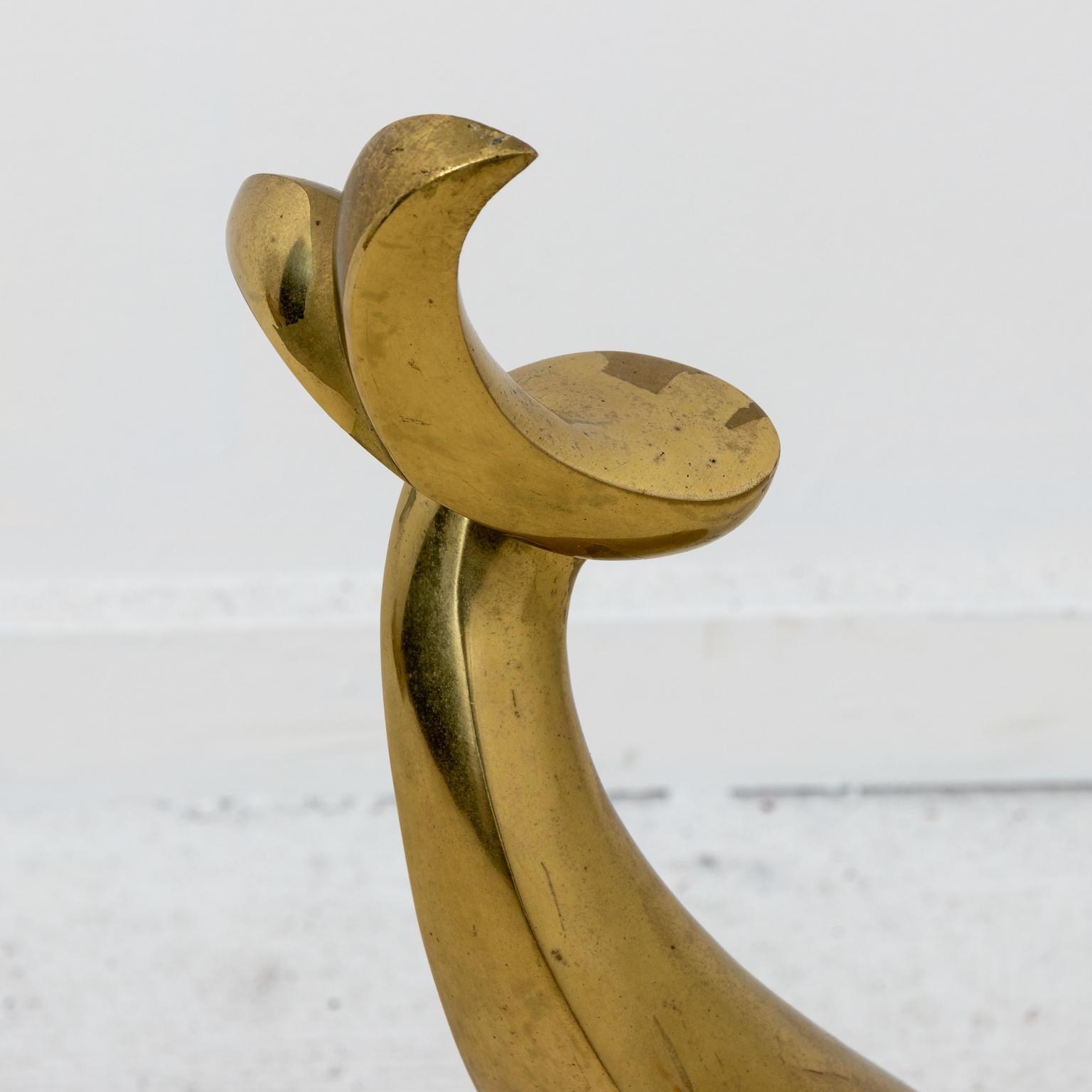 Abstrakte Bronze-Skulptur von Philippe Jean (Ende des 20. Jahrhunderts)