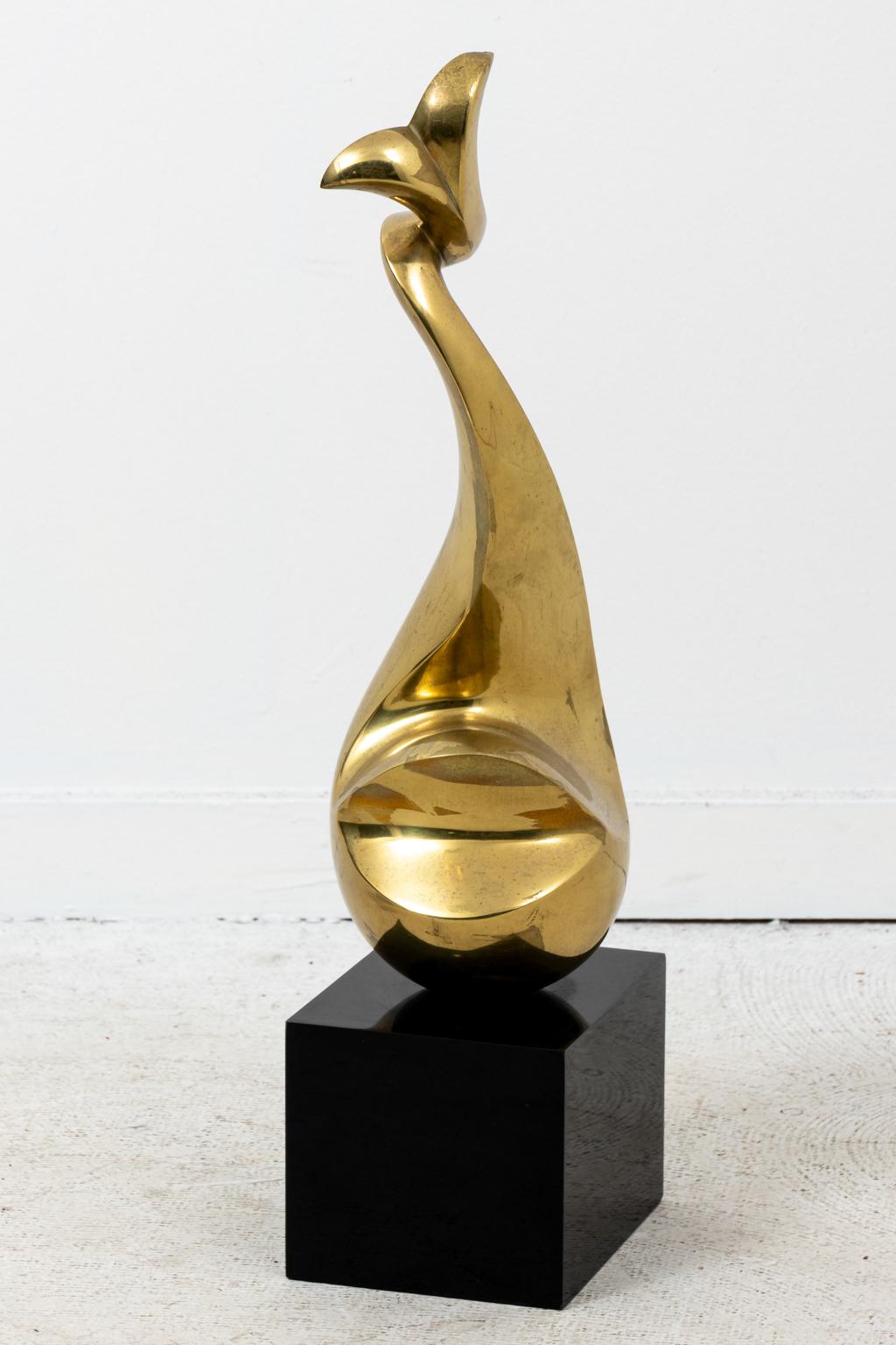 Bronze Abstract Sculpture by Philippe Jean 2