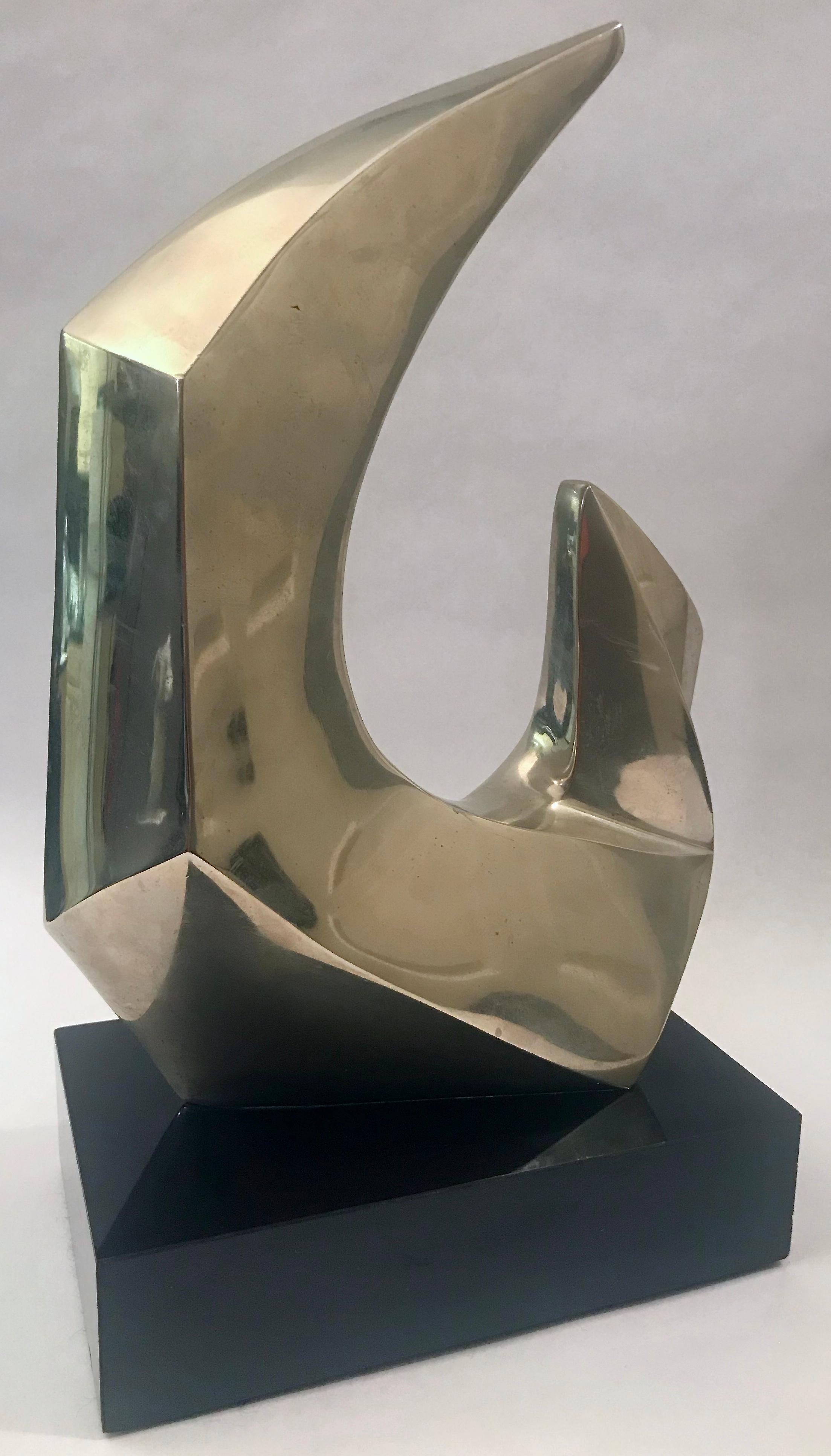 Bronze Abstract Sculpture by Seymour Meyer For Sale 5