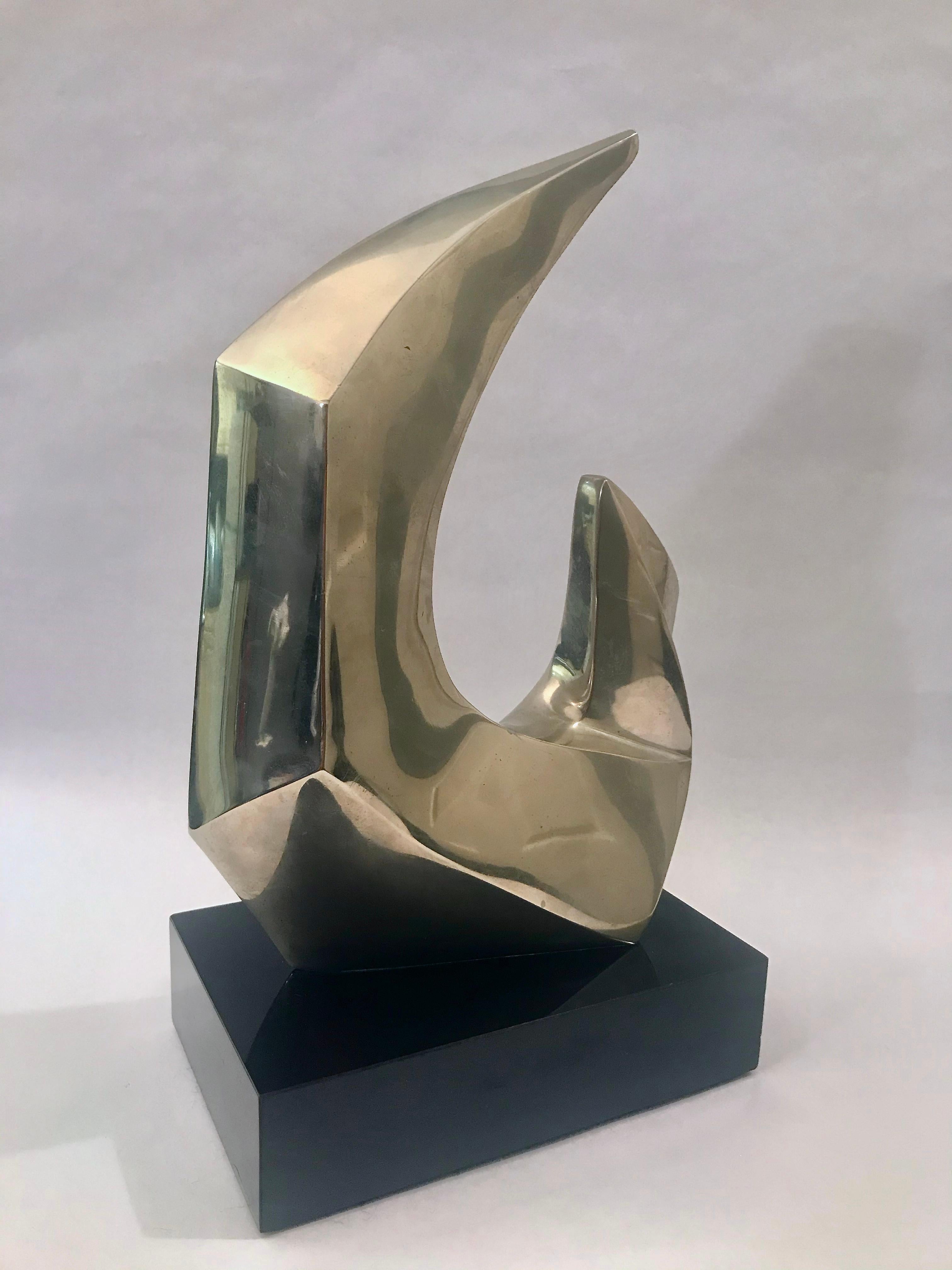 Bronze Abstract Sculpture by Seymour Meyer For Sale 7