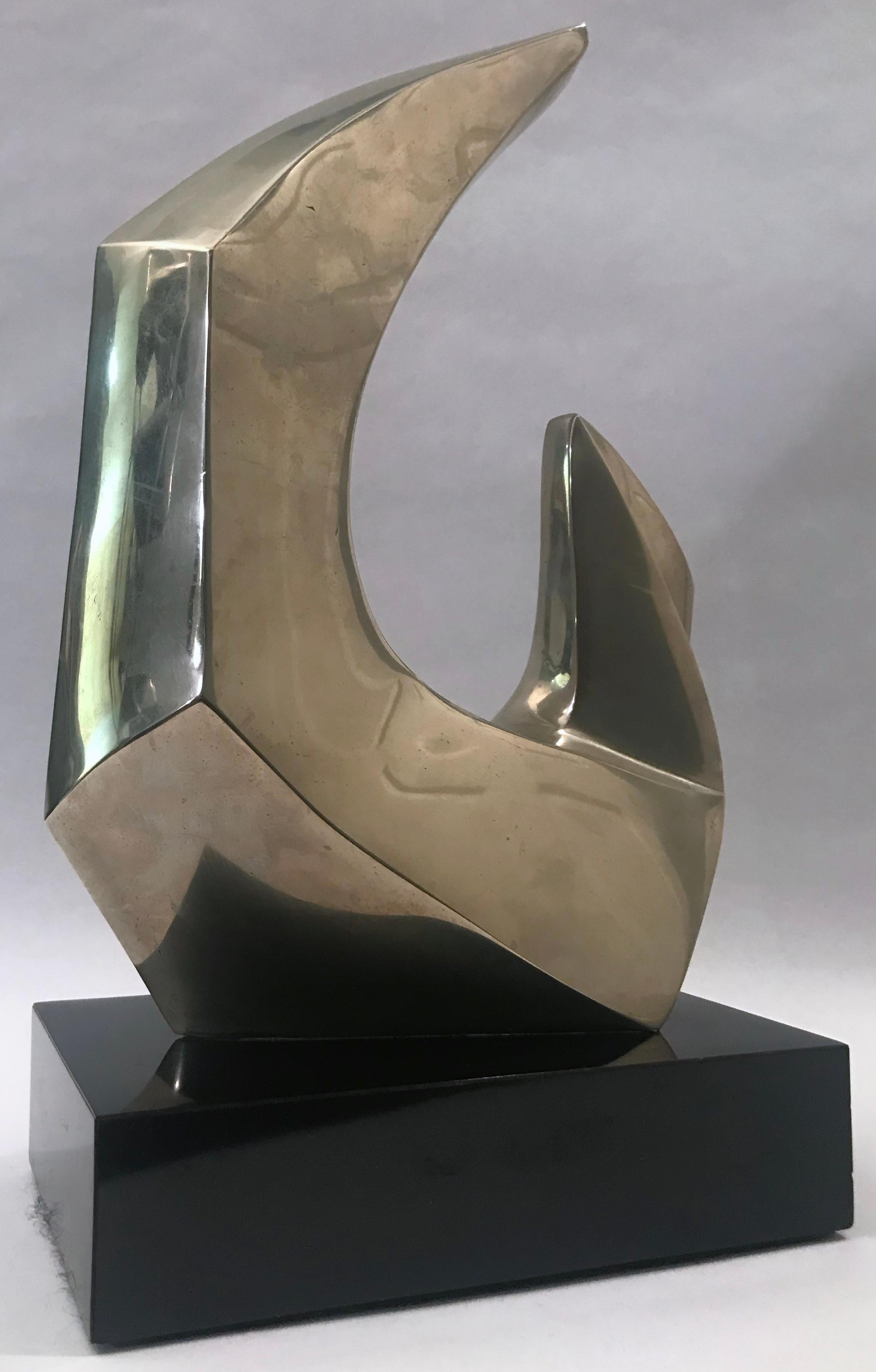 Bronze Abstract Sculpture by Seymour Meyer For Sale 10
