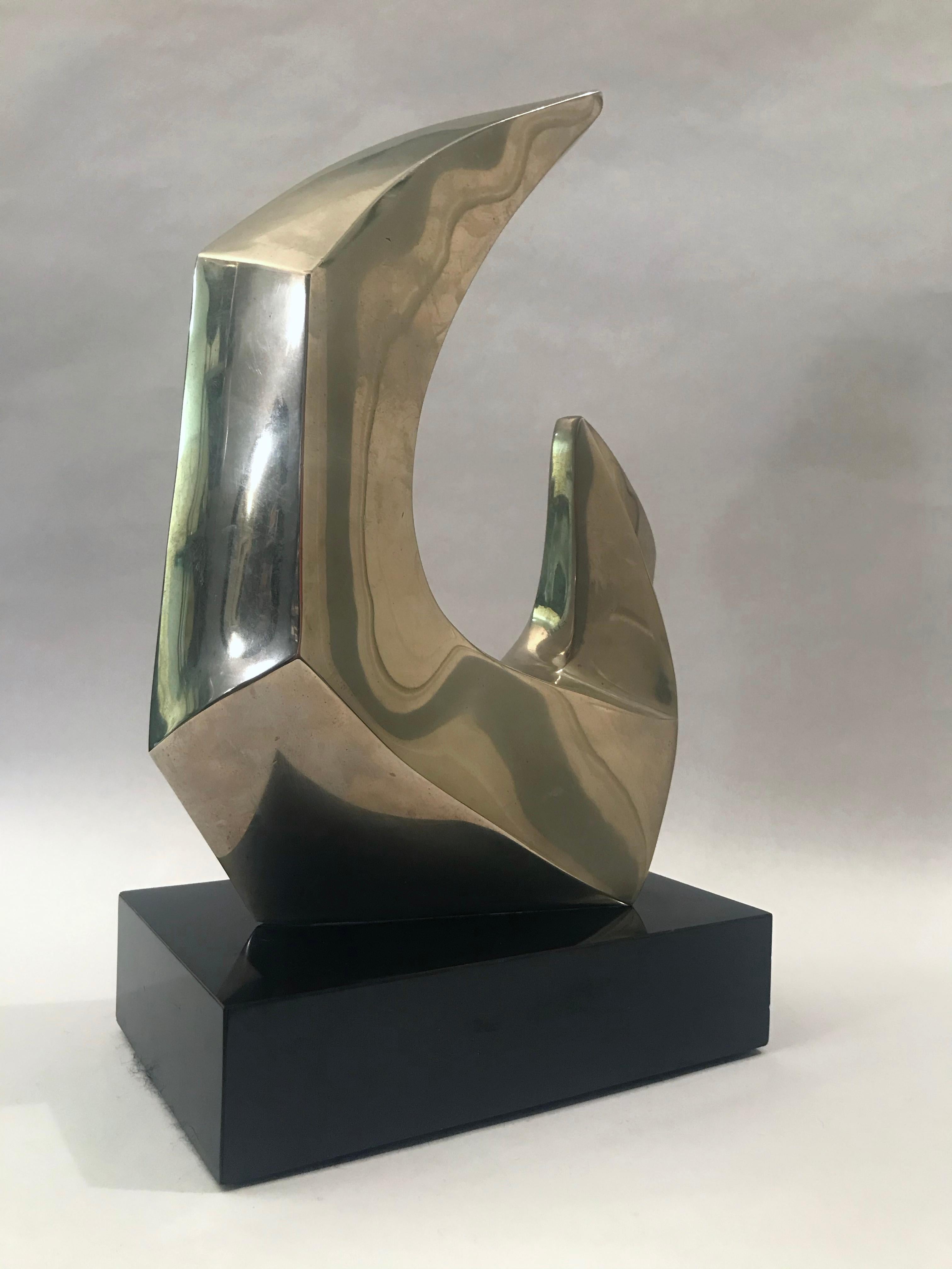Bronze Abstract Sculpture by Seymour Meyer For Sale 11