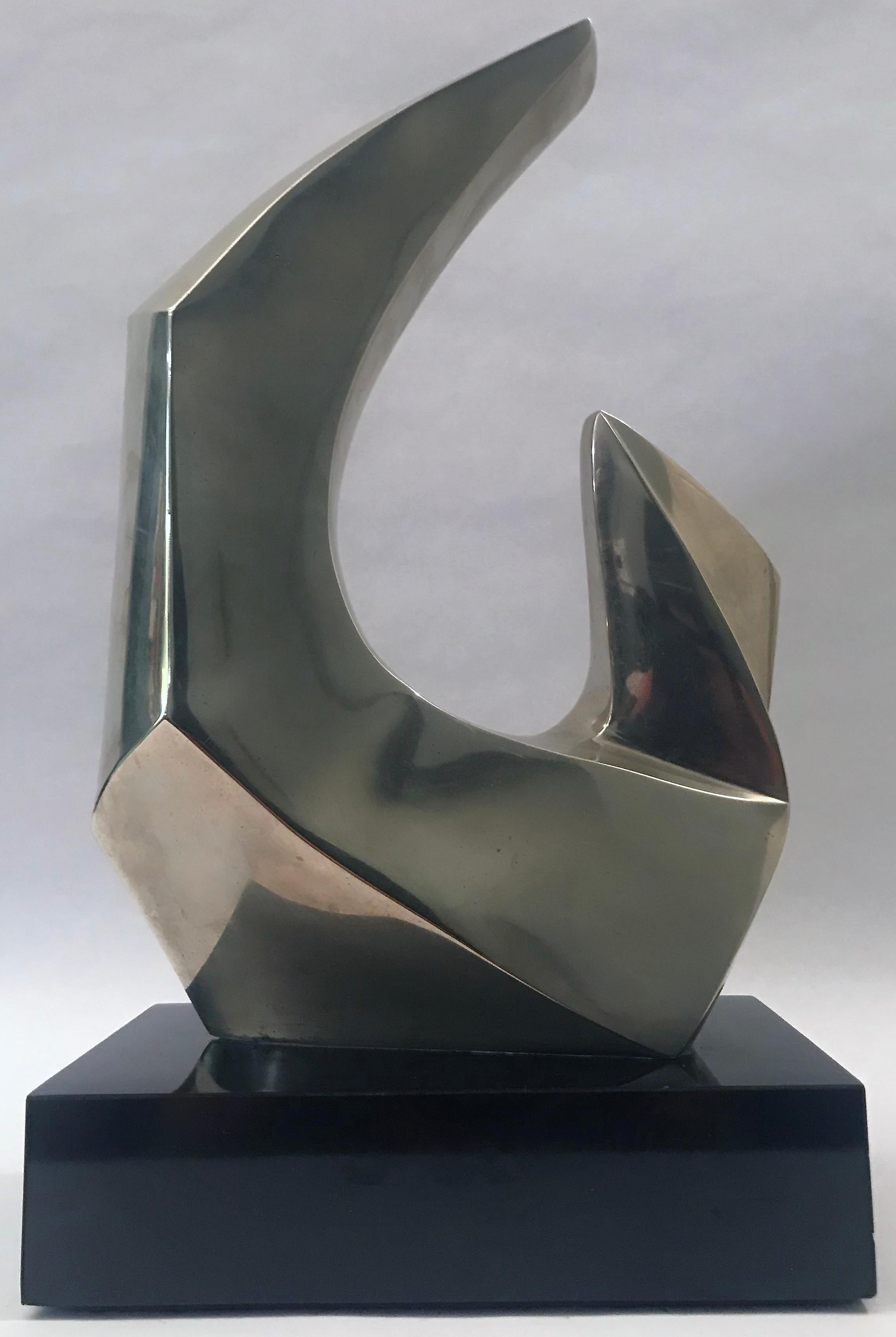 Bronze Abstract Sculpture by Seymour Meyer For Sale 12