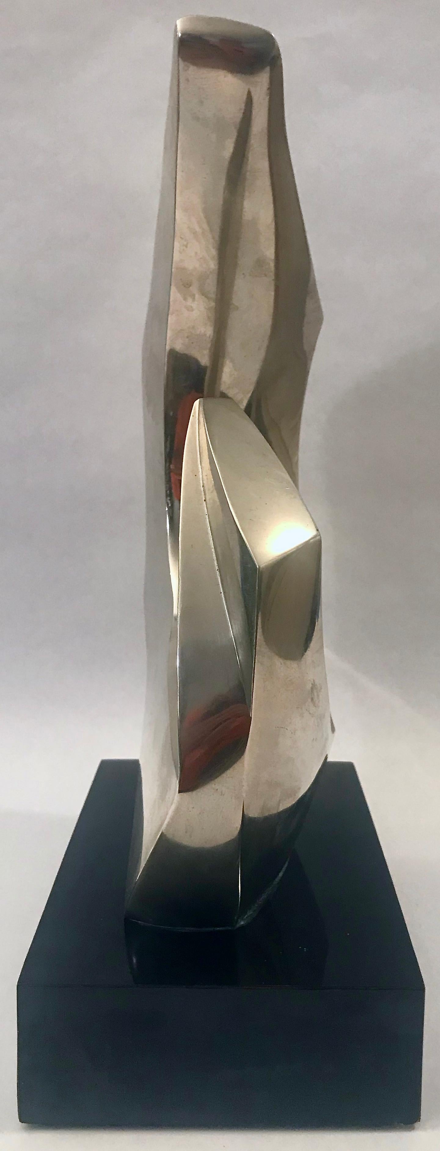 Late 20th Century Bronze Abstract Sculpture by Seymour Meyer For Sale