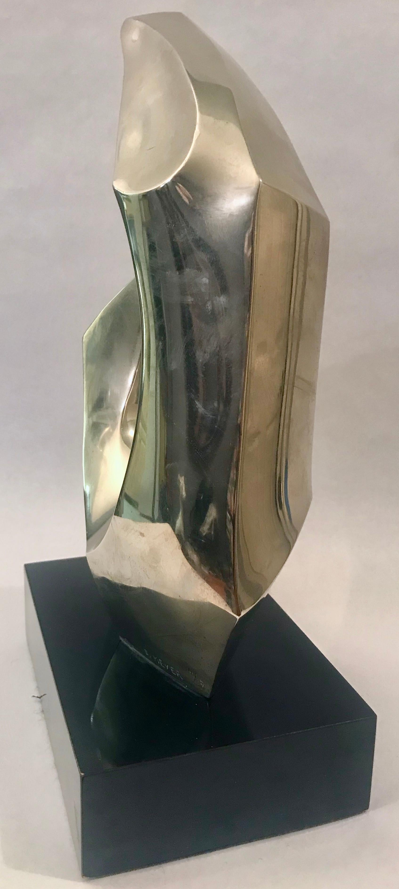 Bronze Abstract Sculpture by Seymour Meyer For Sale 4
