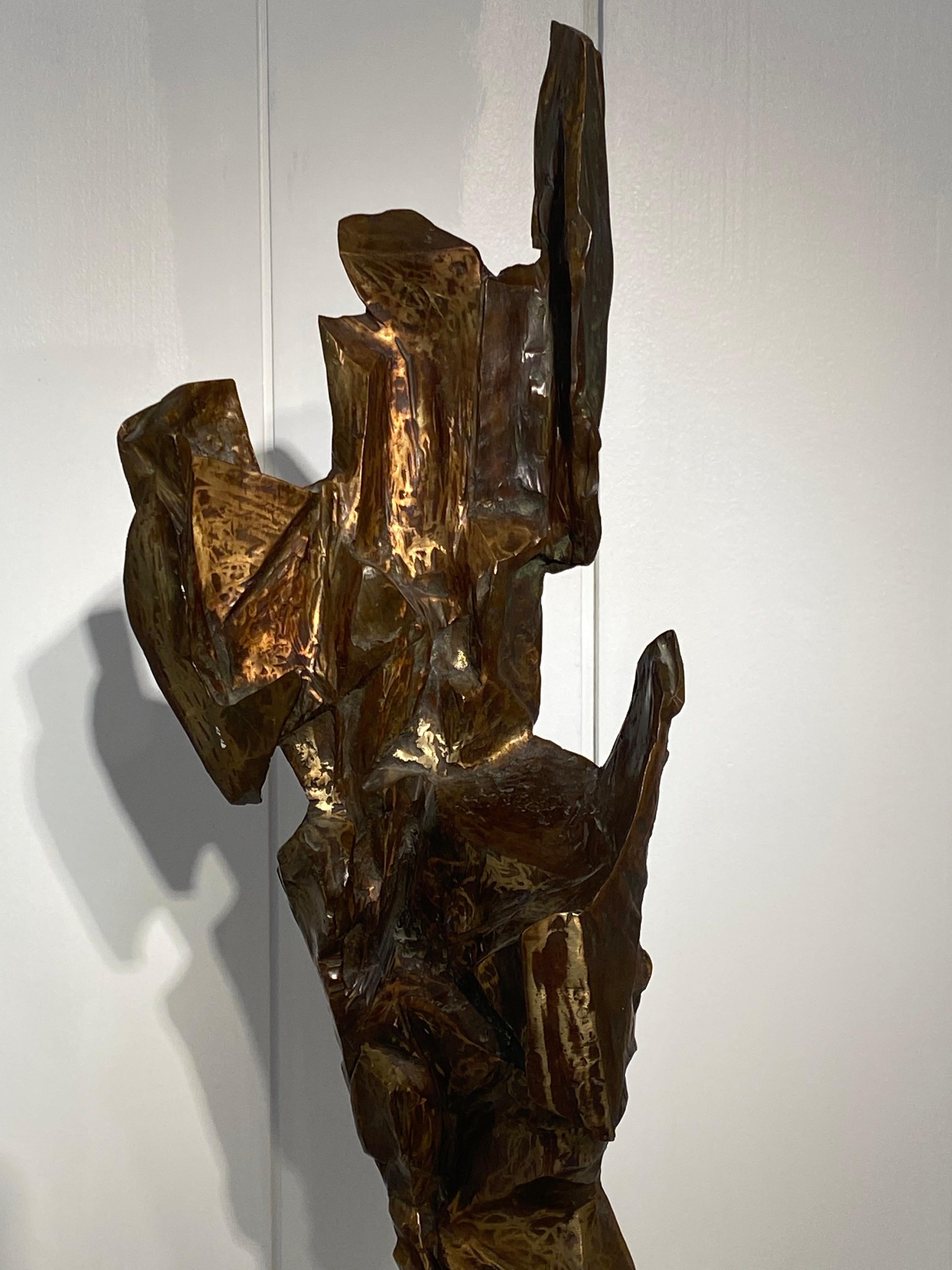 Bronze Abstract Sculpture, Circa 1978 In Good Condition For Sale In Saint-Ouen, FR