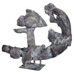Vintage Bronze abstract sculpture 