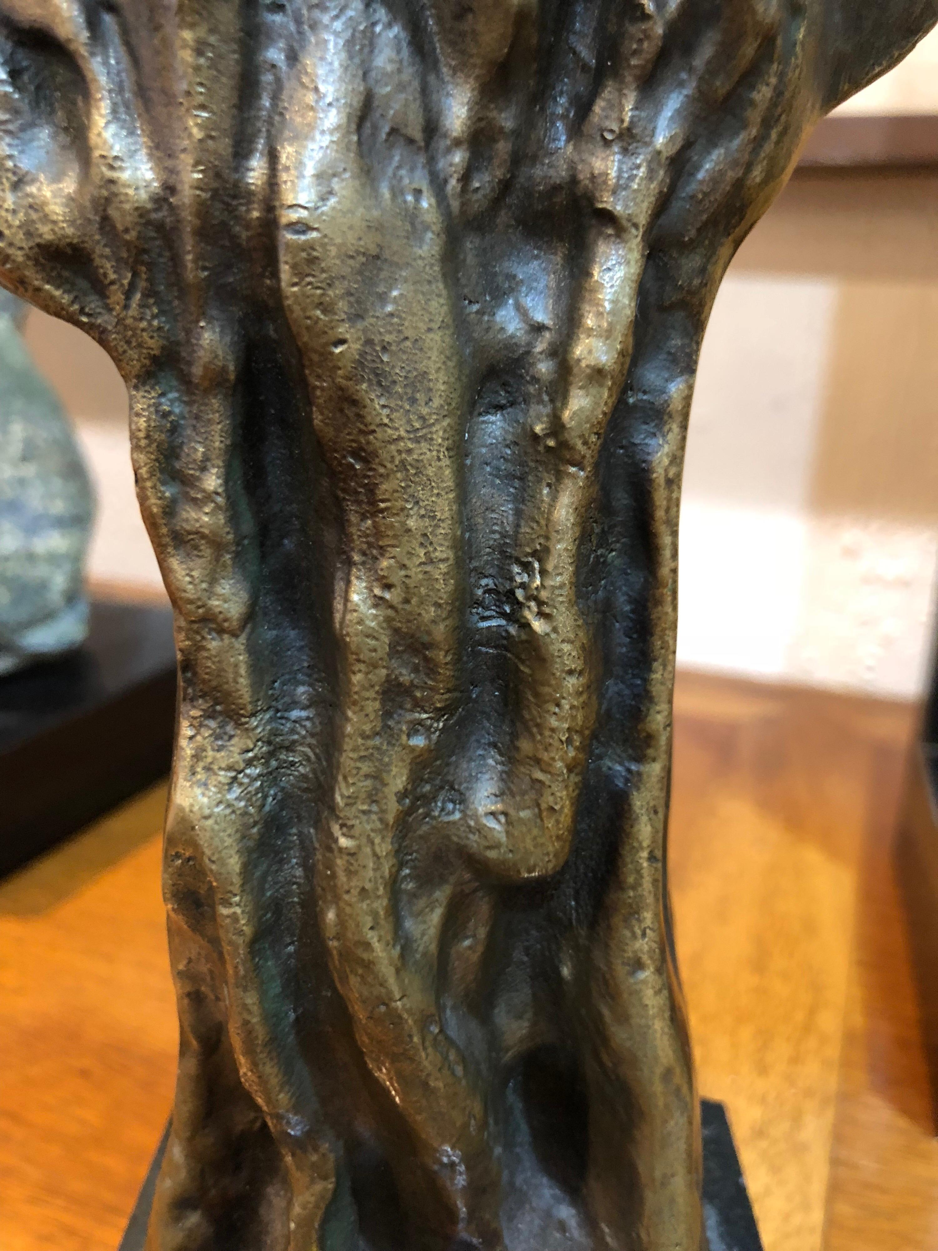 Bronze Abstract Sculpture of an Apple Tree 1