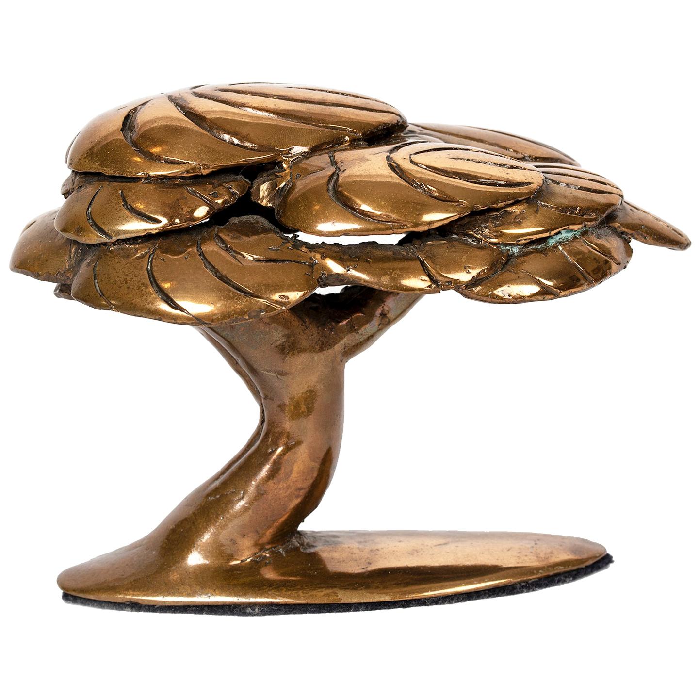 Bronze Abstract Tree Sculpture by Canadian Jack Culiner