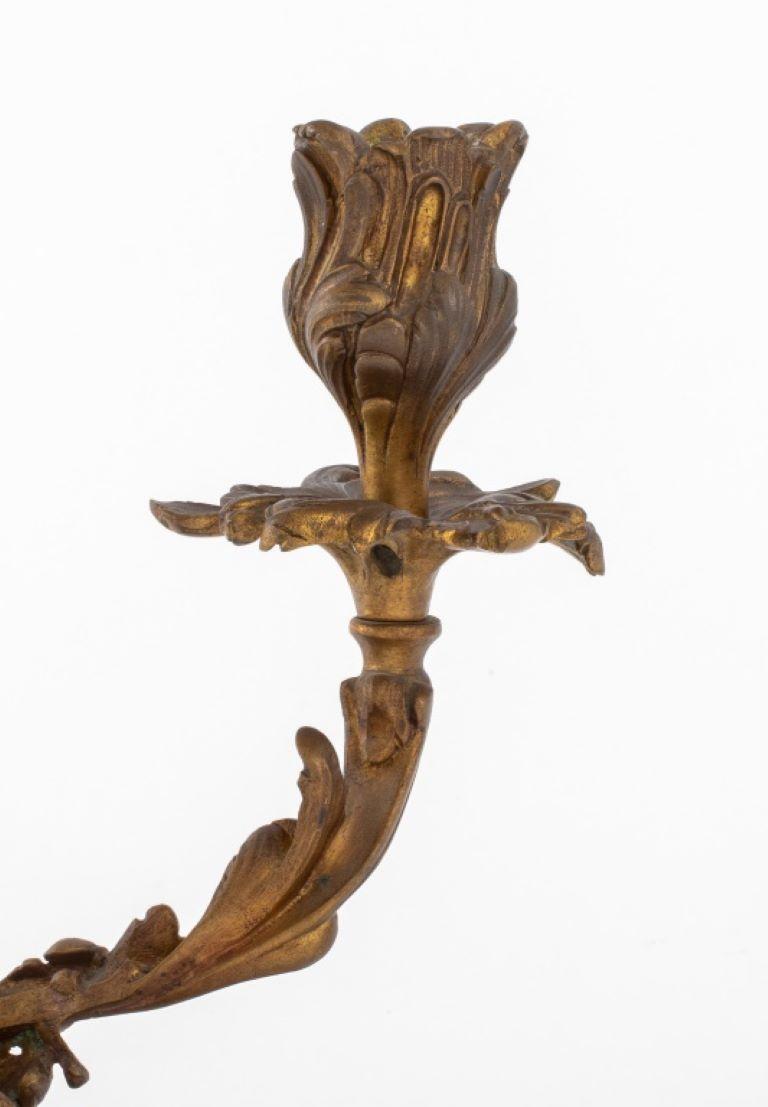 Bronze Acanthus Leaf Bouillotte Lamp For Sale 2
