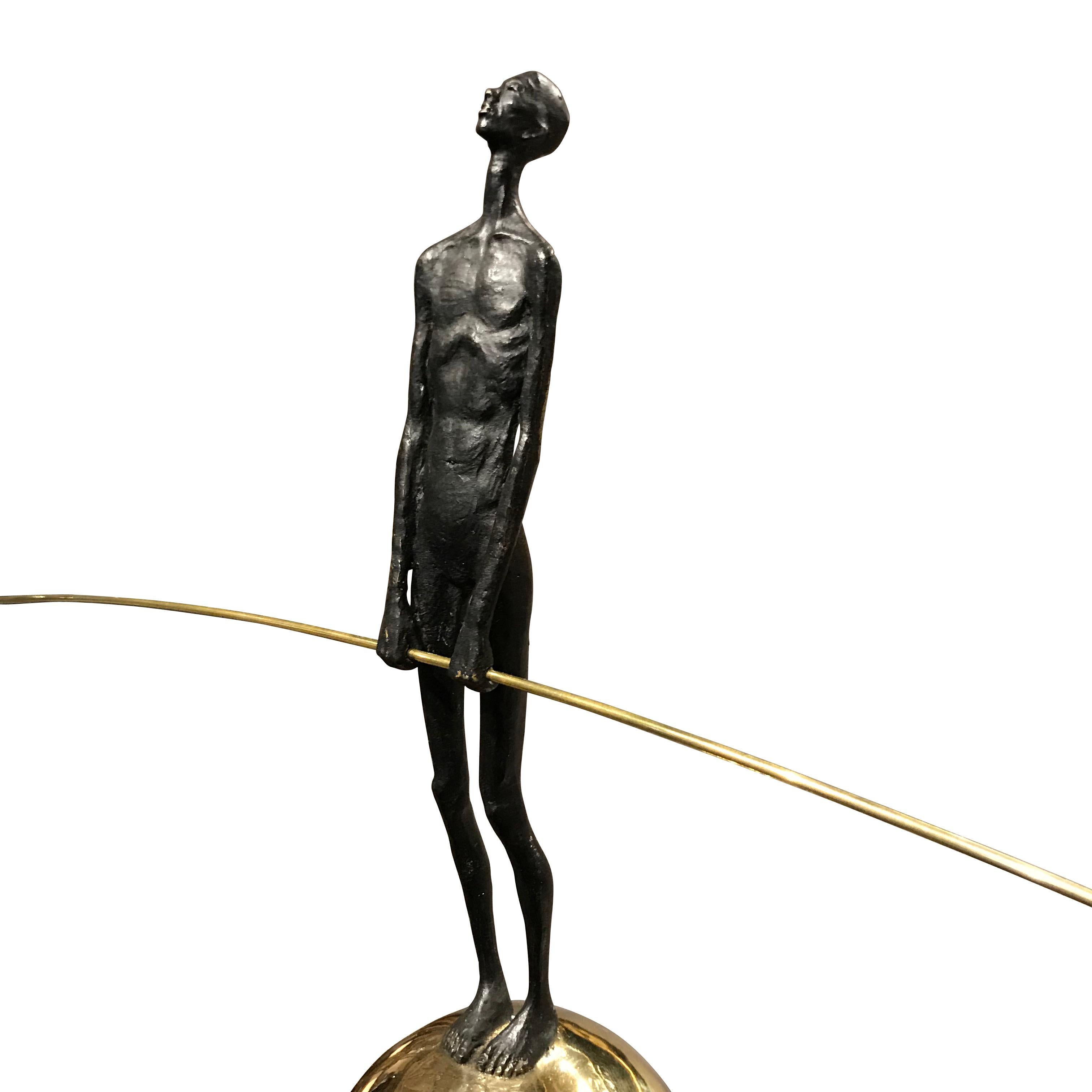 Bronze Acrobat Sculpture, Contemporary, German In New Condition In New York, NY