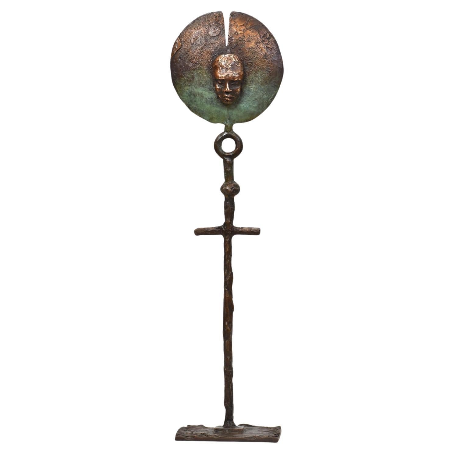 Bronze African Fertility Sculpture I For Sale