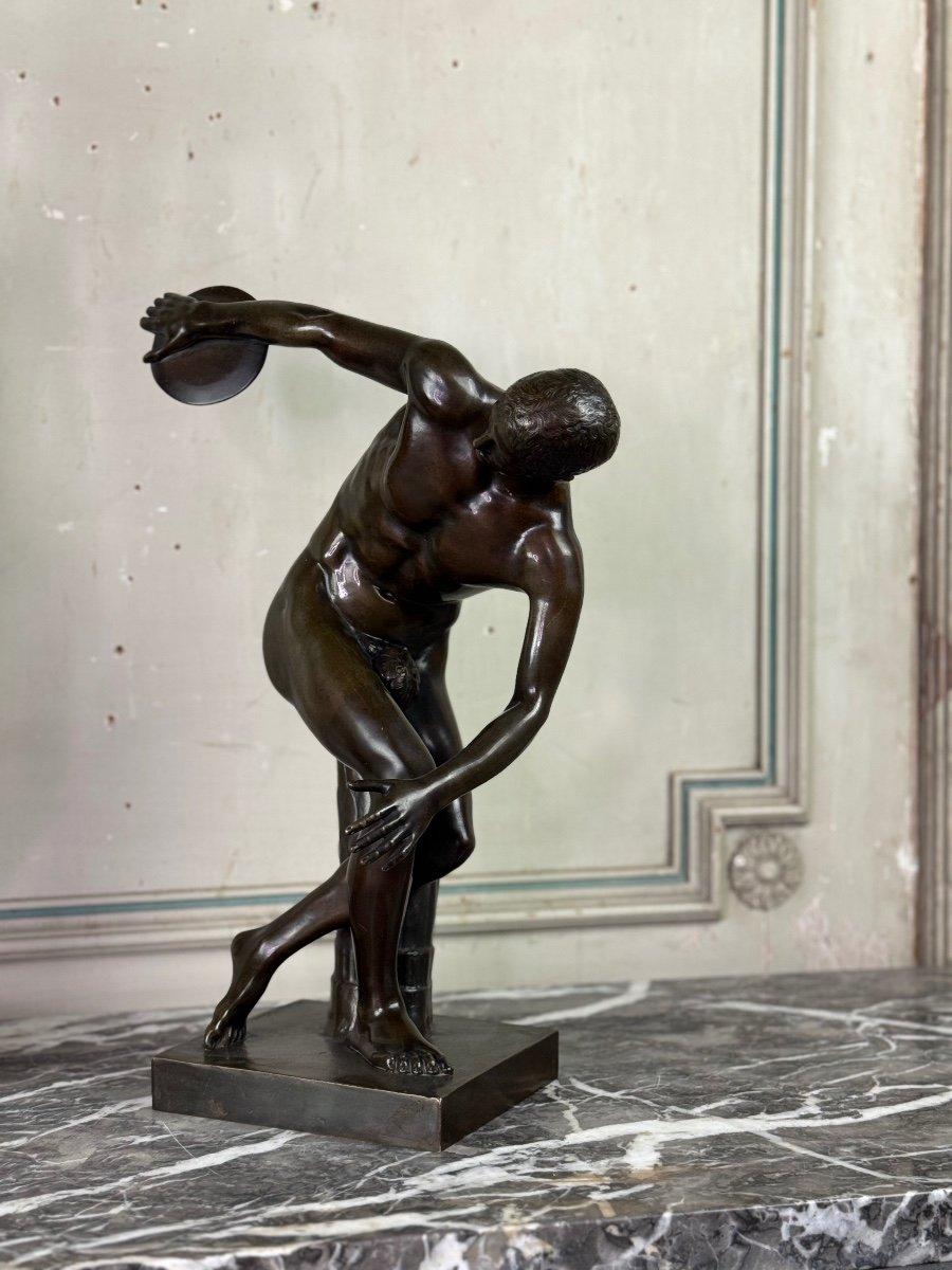 Bronze After The Antique, The Discobolus, 19th Century For Sale 5