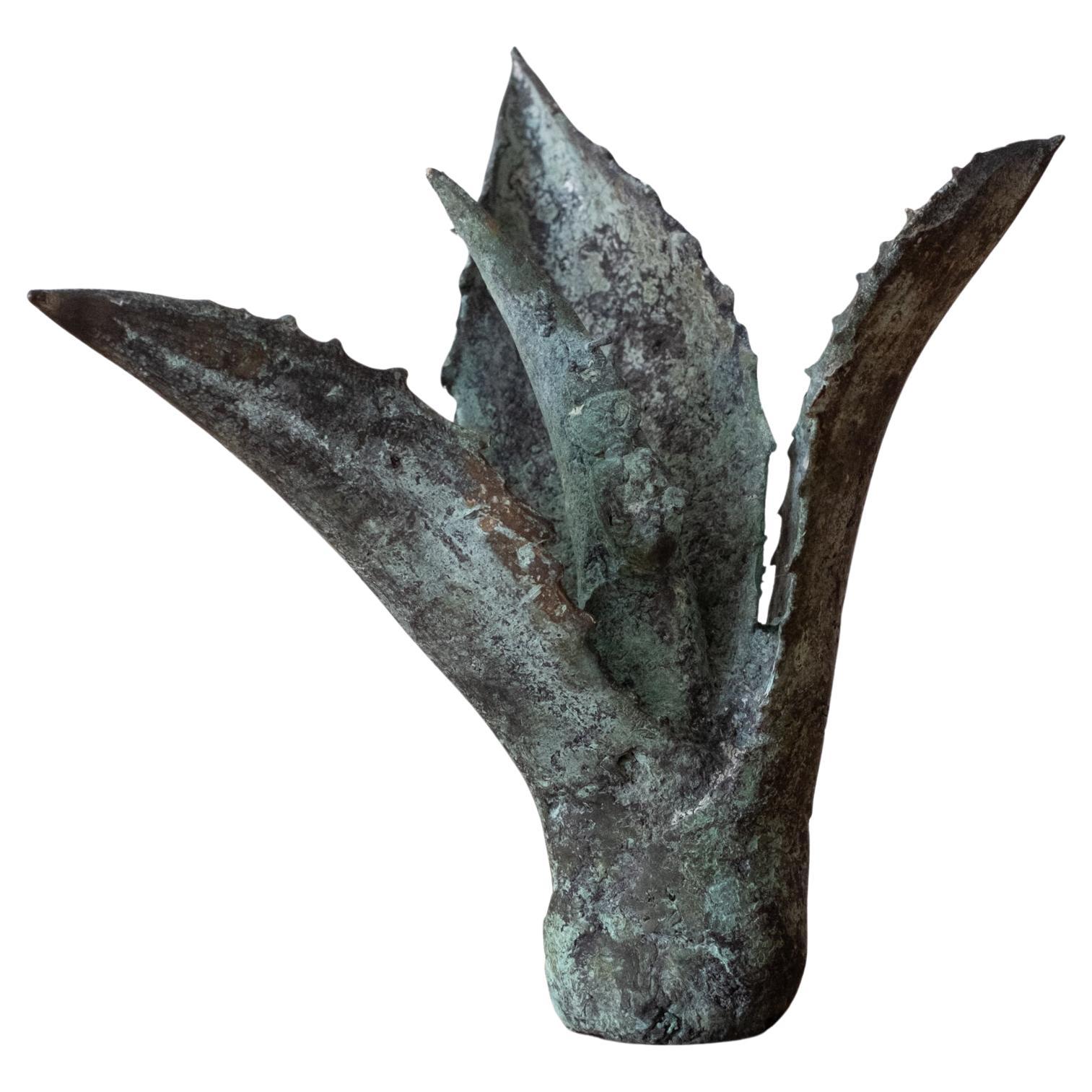 Scultura di Agave in bronzo degli anni '70