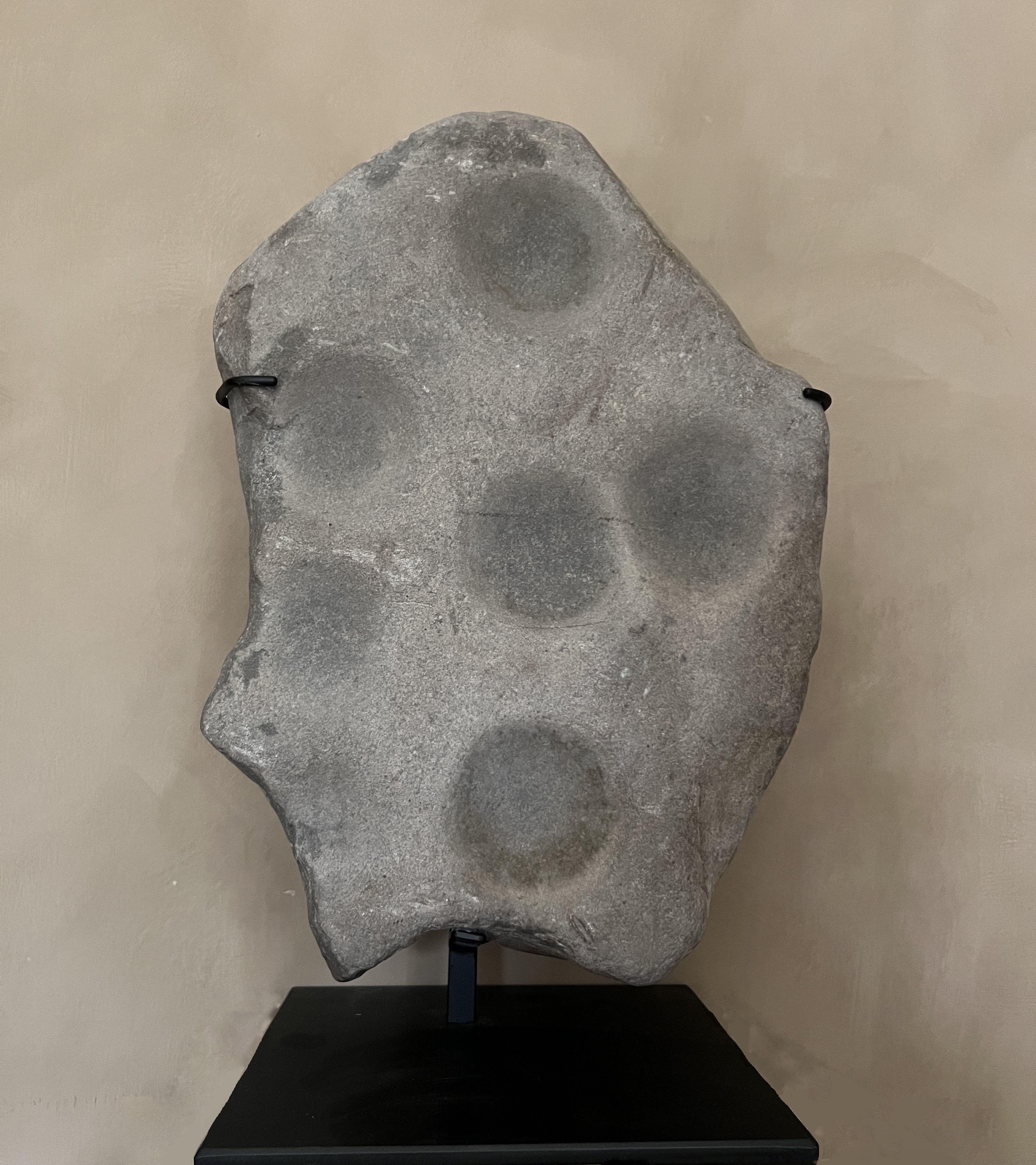 18th Century and Earlier bronze age ceremonial cup stone For Sale