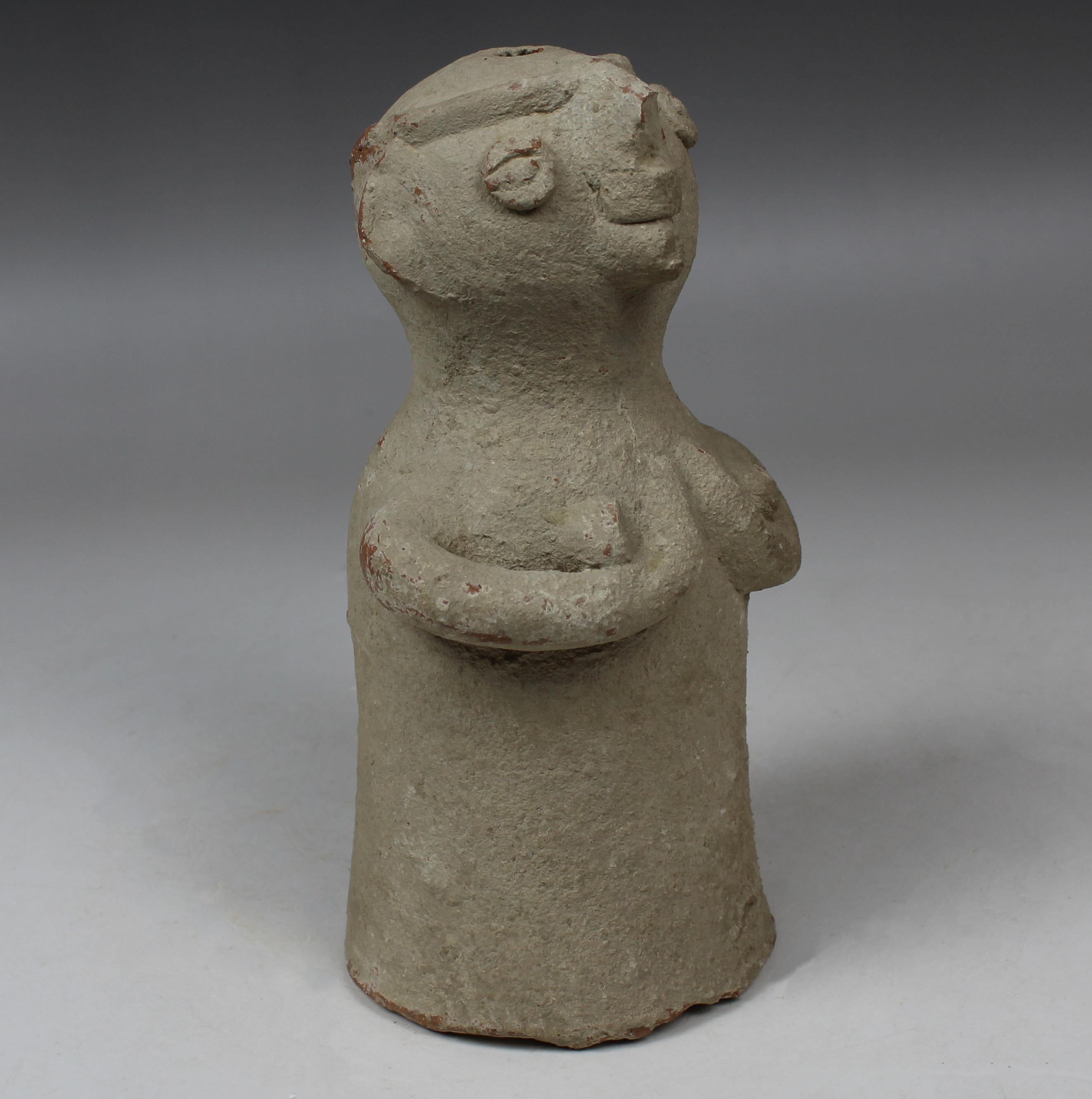 Prehistoric Bronze Age figurine of fertility goddess