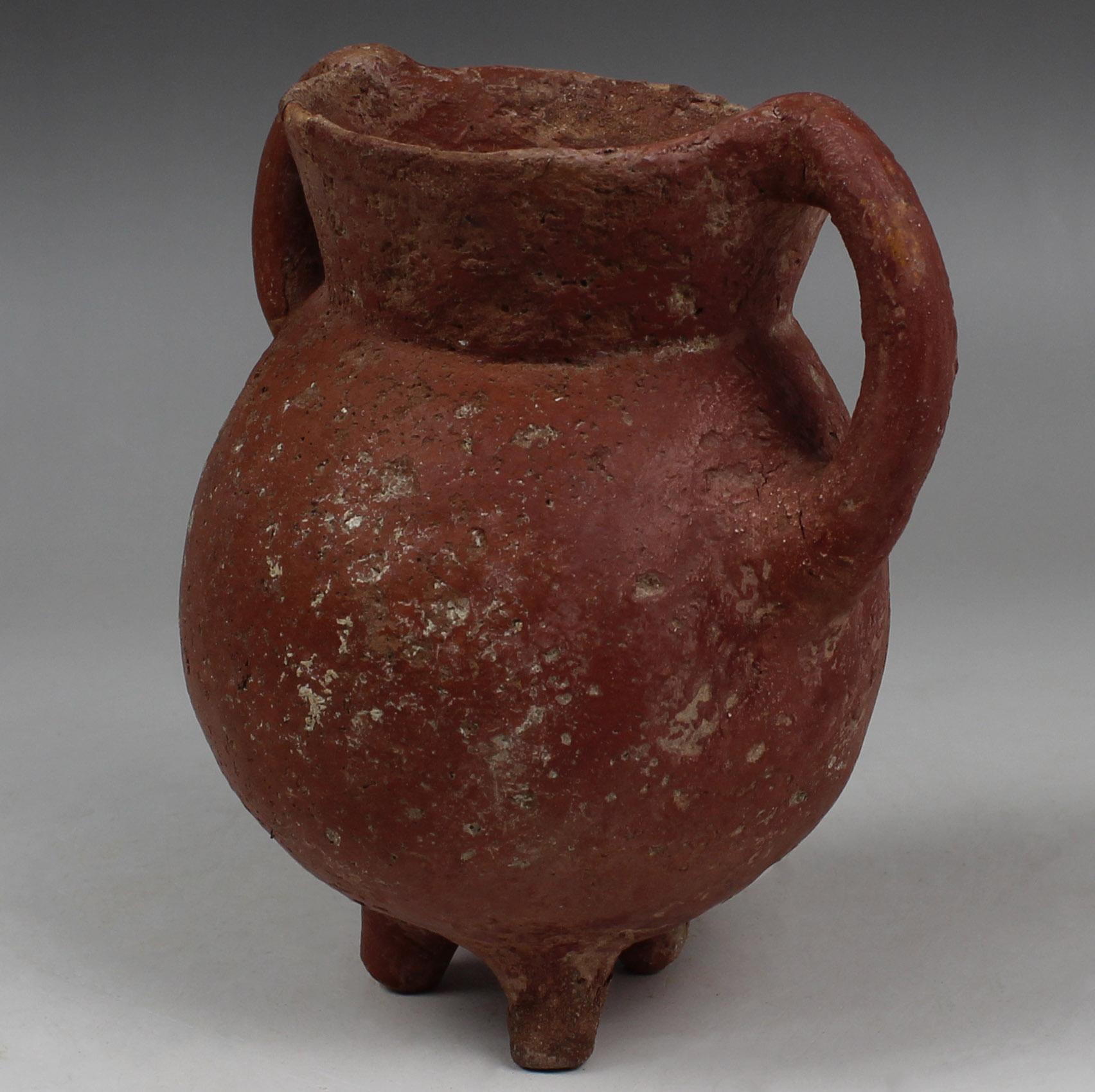 Prehistoric Bronze Age tripod cooking pot