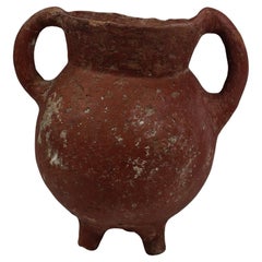 Antique Bronze Age tripod cooking pot