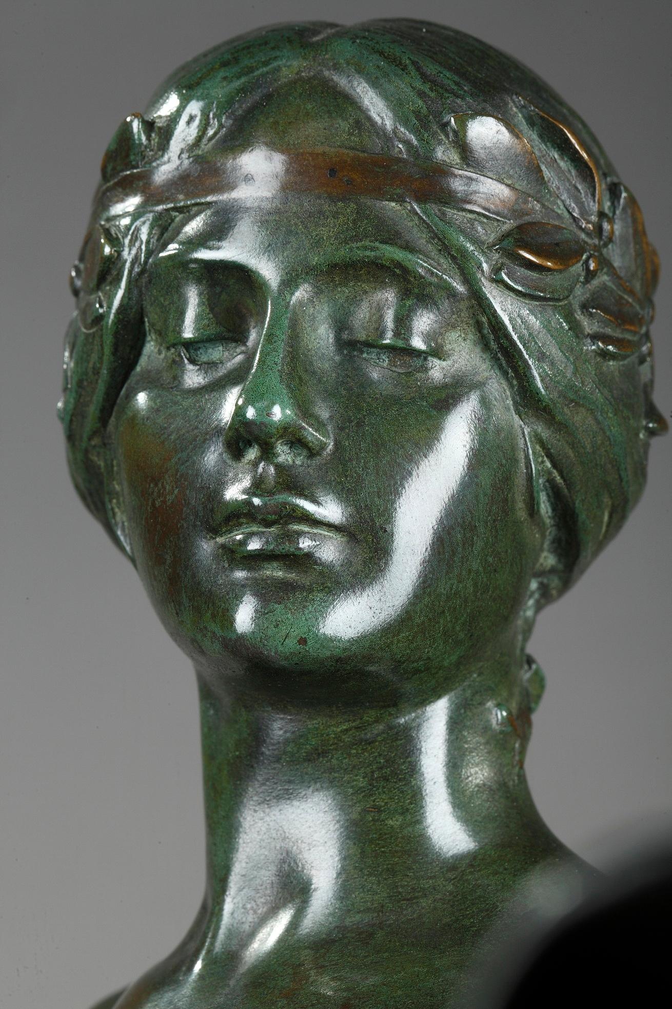 Bronze, Allegory of History by Georges Bareau, Cast Barbedienne 1