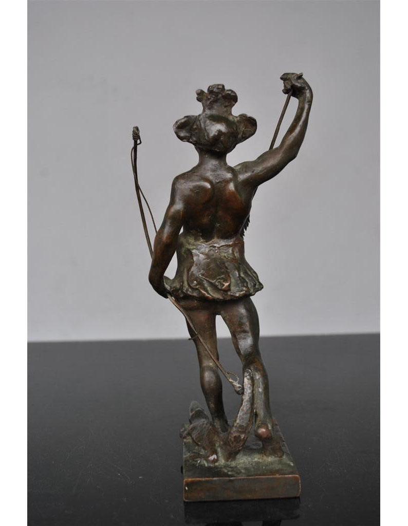 Calco Allegoria in bronzo delle Americhe firmata G. Varany in vendita