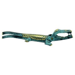 Crachoir vintage en bronze en alligator, Vienne, Autriche, années 1950