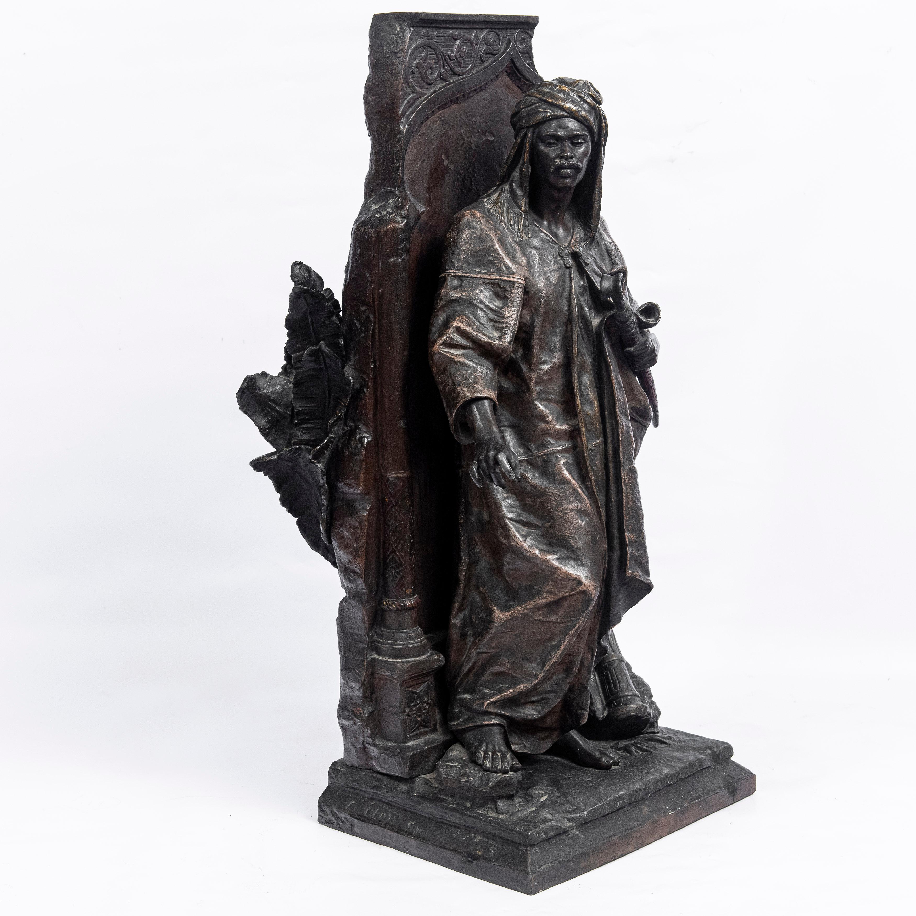 Islamico Scultura in lega di bronzo, firmata E. Blot, Francia, fine XIX secolo in vendita