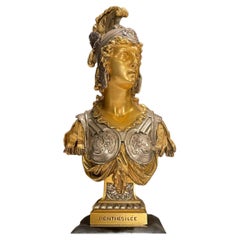 Antique Gilt And Silvered Bronze  by Pierre Eugène Emile Hebert