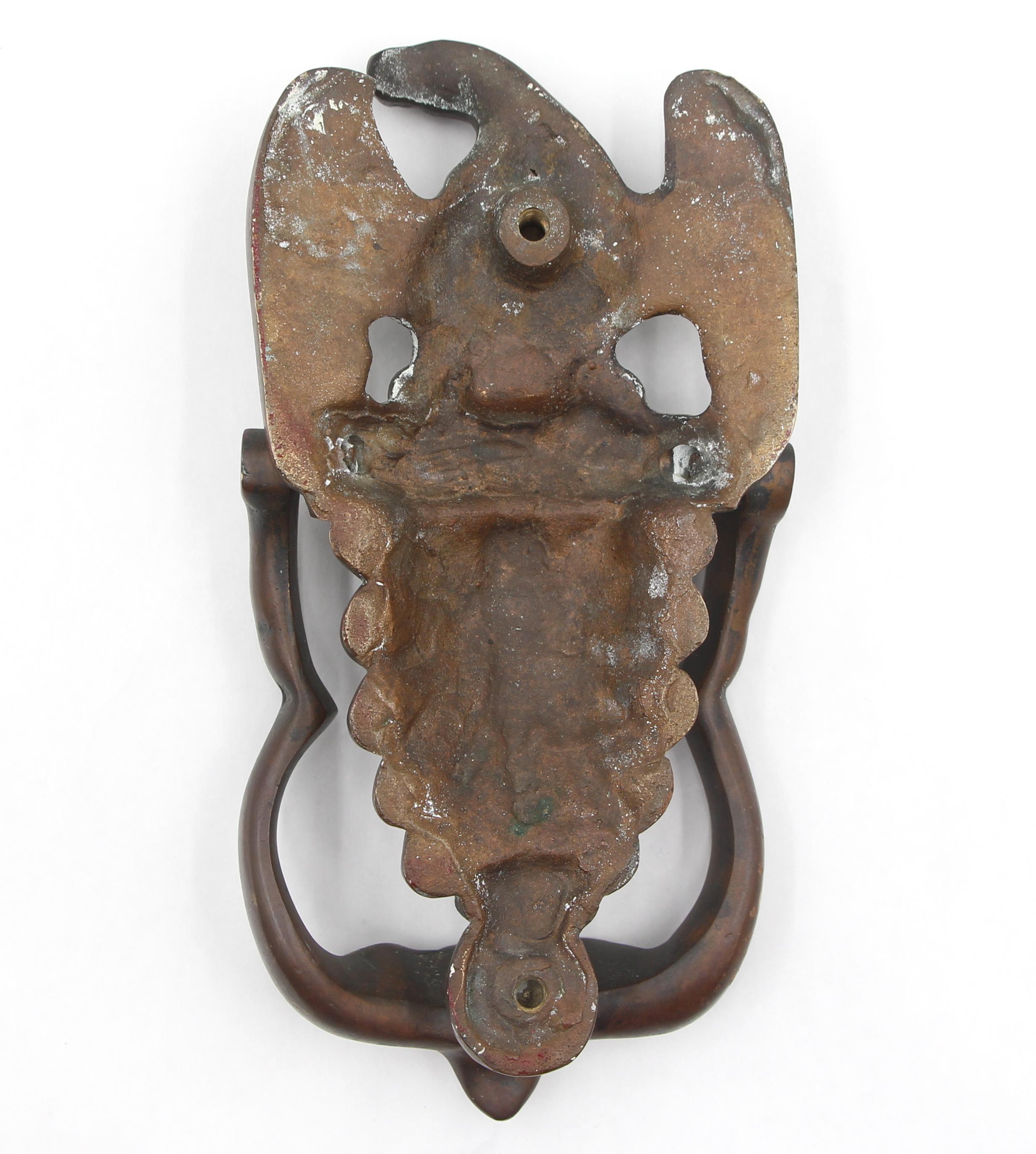 Bronze American Eagle Door Knocker For Sale 6
