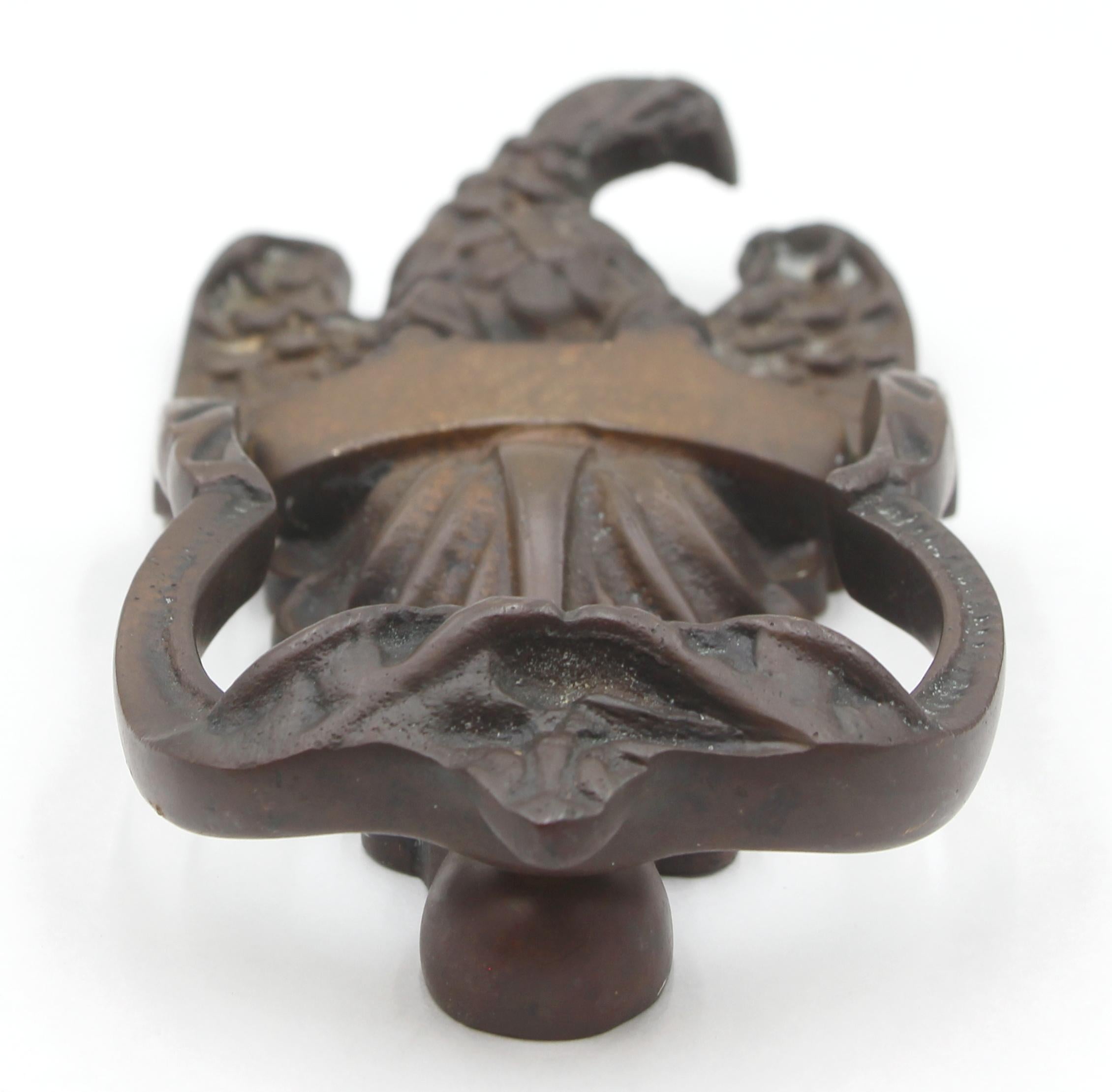 Bronze American Eagle Door Knocker For Sale 2