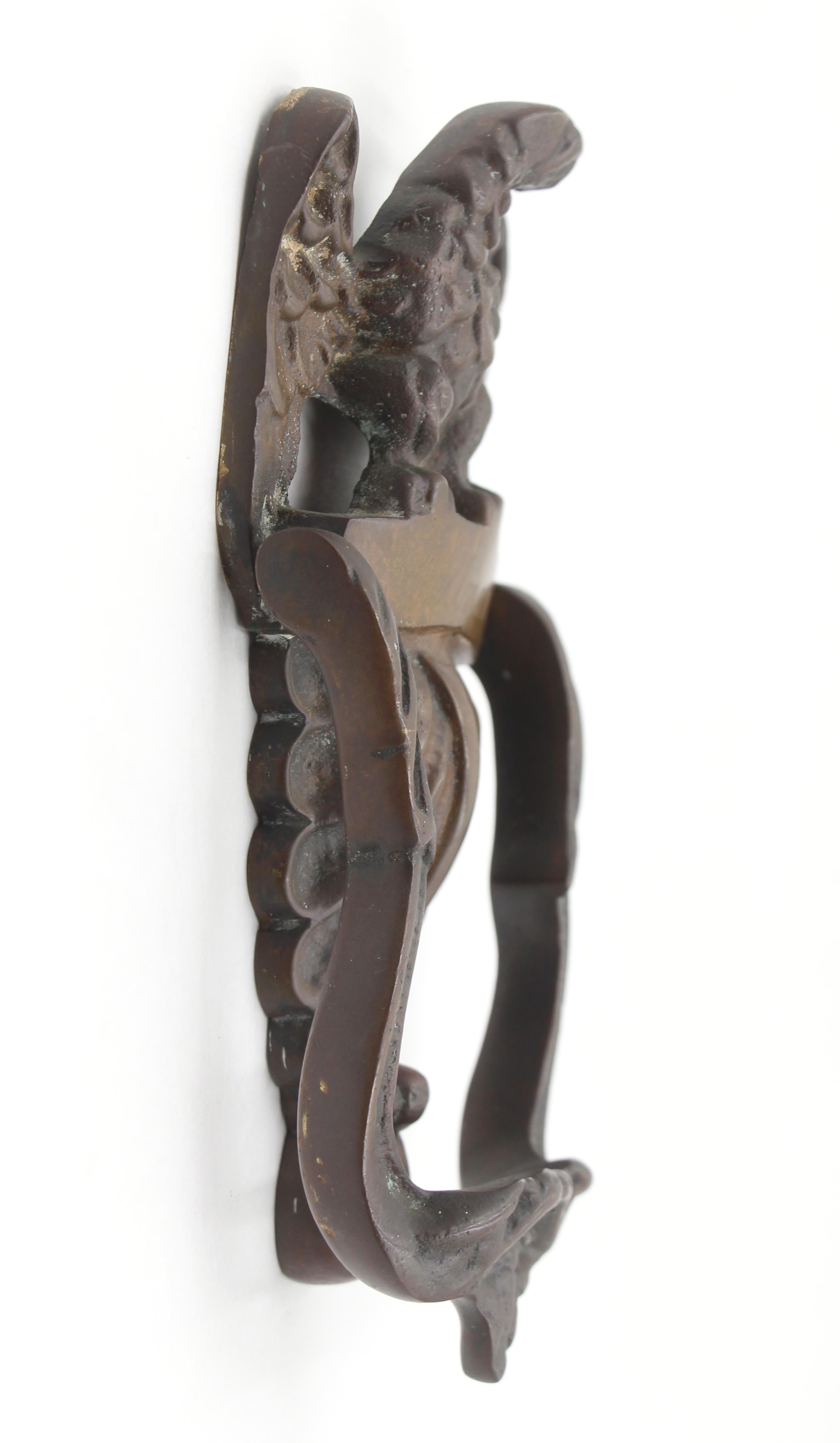 Bronze American Eagle Door Knocker For Sale 3