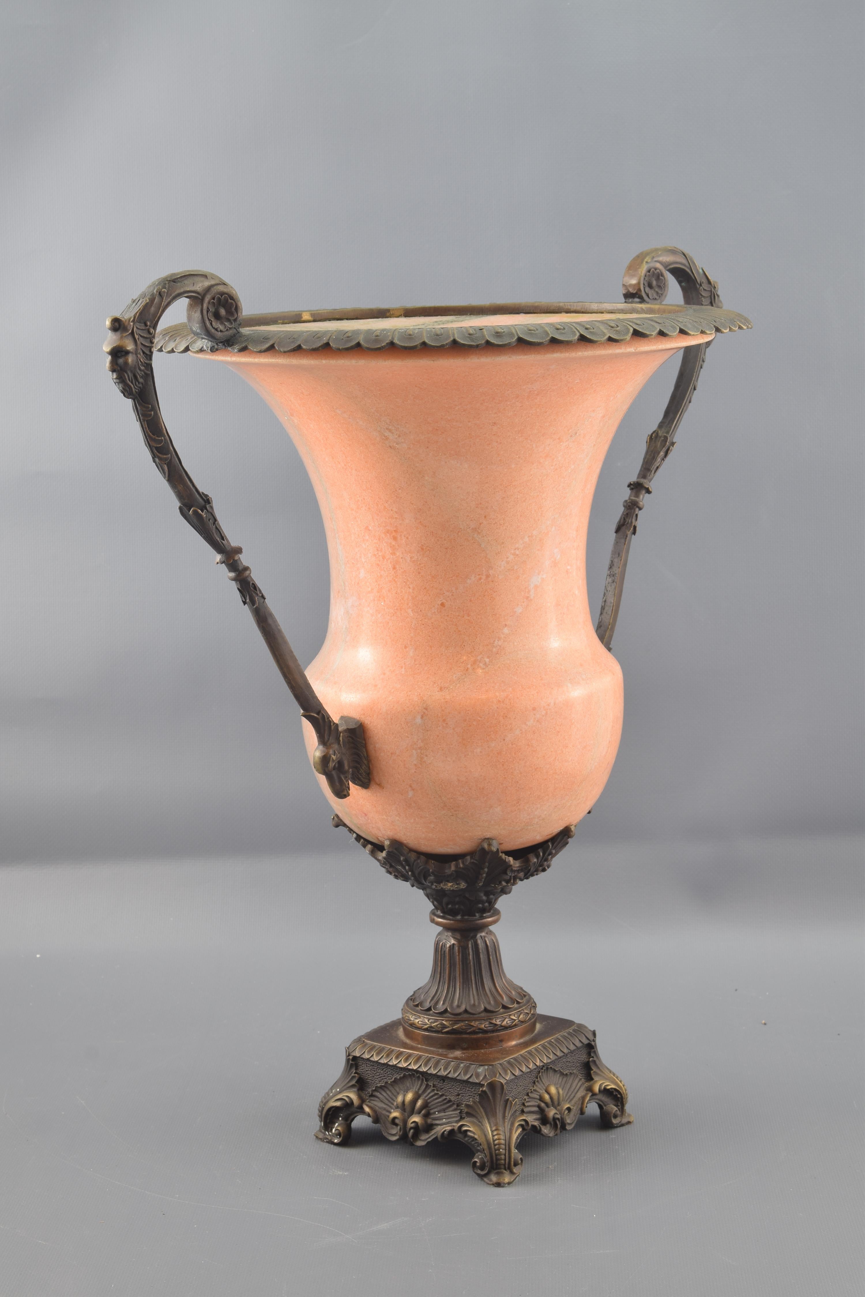 European Bronze and Alabaster Cup, 20th Century