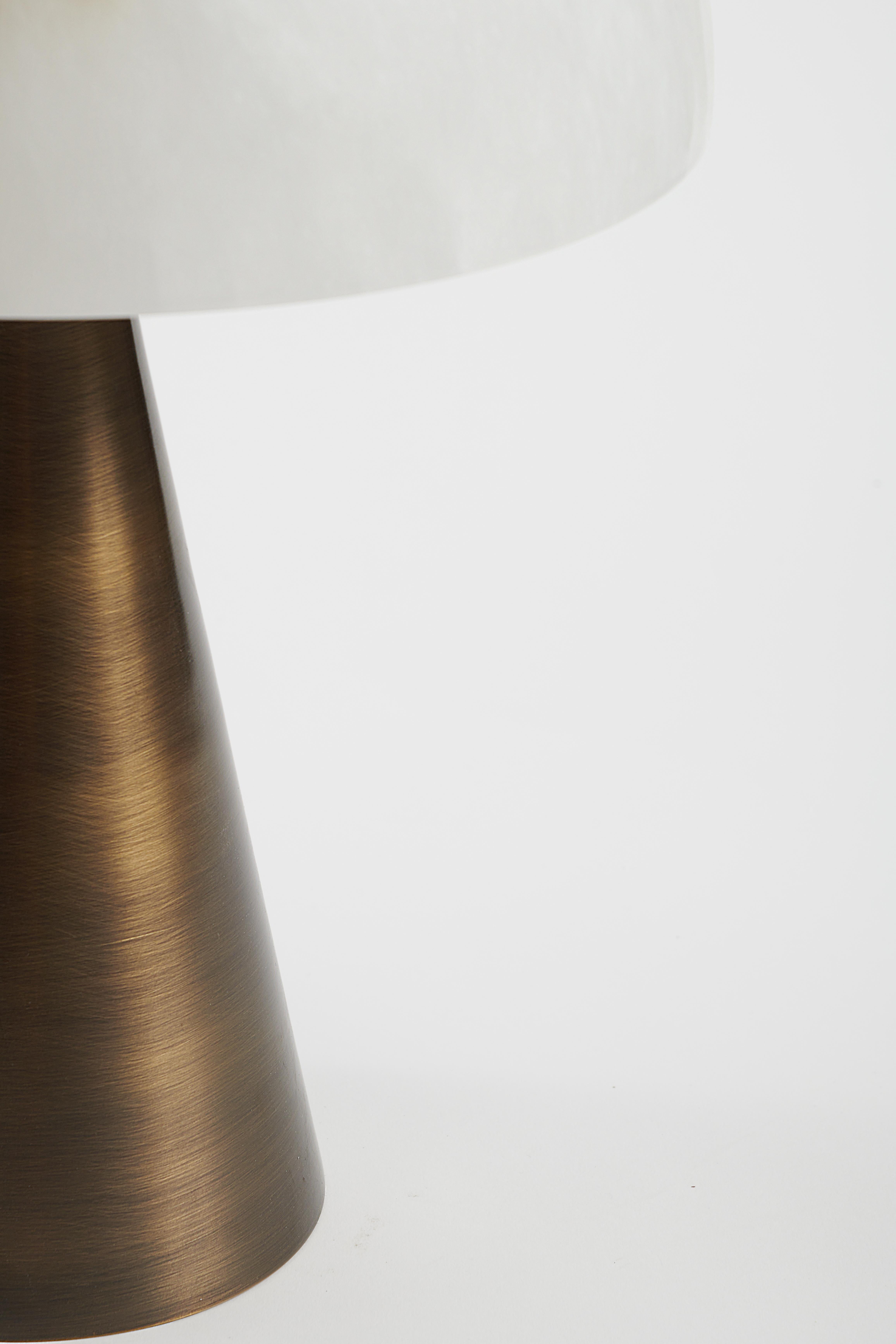 Lámpara de mesa Fungotto de bronce y alabastro by MATLIGHT Milano Posmoderno en venta