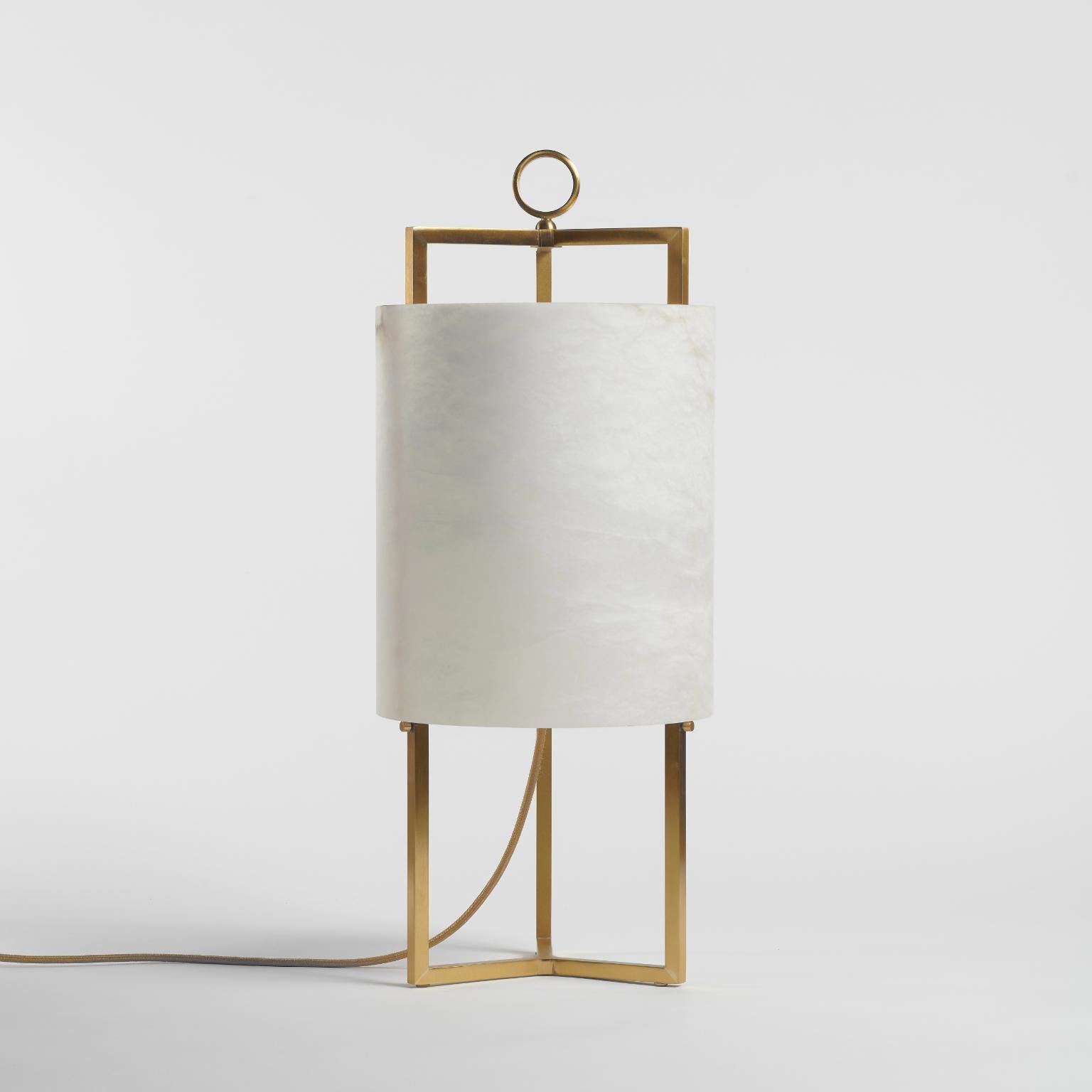 Other Bronze And Alabaster Lantern Table Lamp by MATLIGHT Milano For Sale