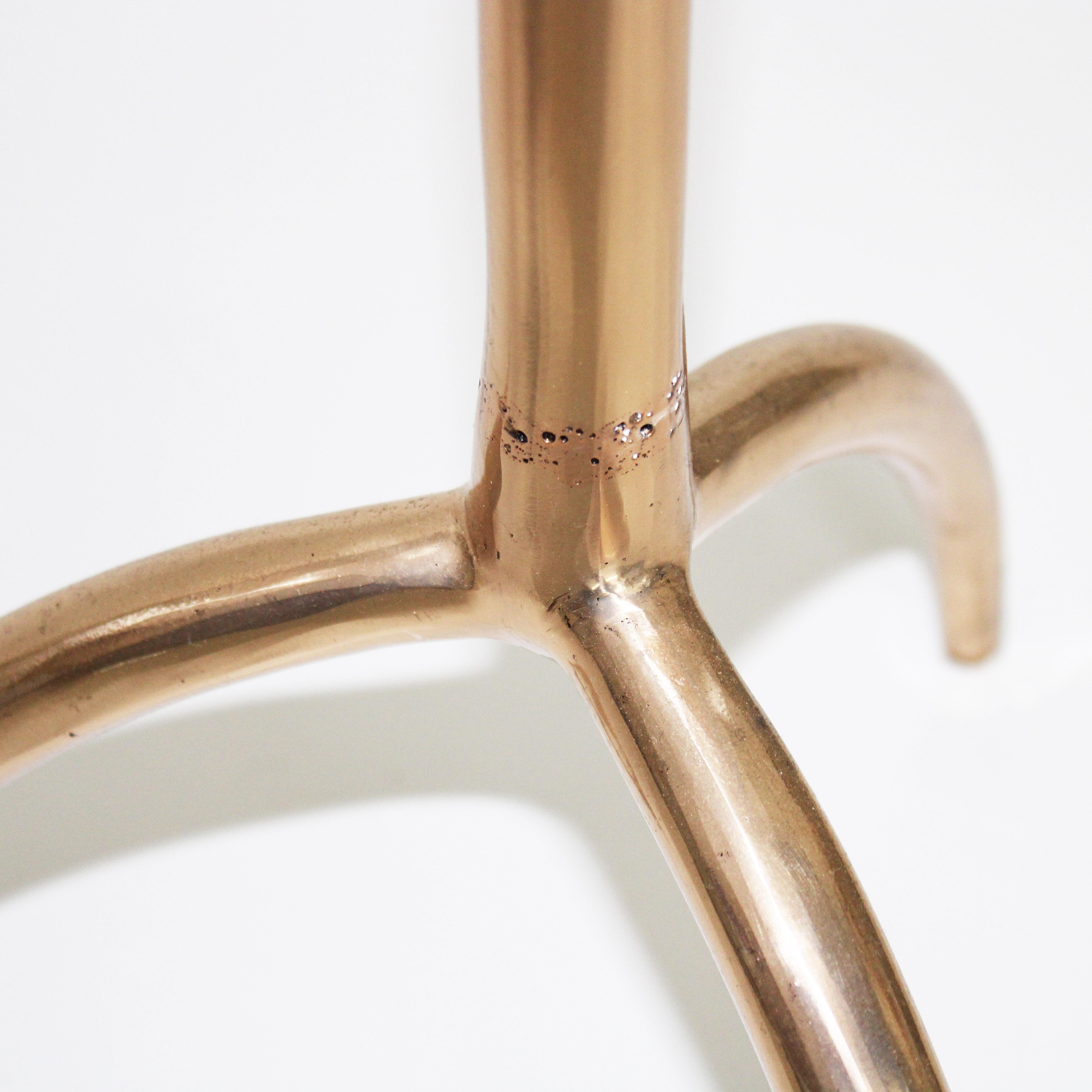 Turkish Bronze and Aluminum Colla Side Table II by Studio Sunt For Sale