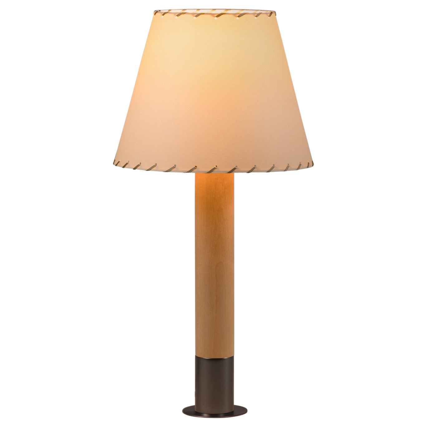 Lampe de table Básica M1 en bronze et beige par Santiago Roqueta, Santa & Cole