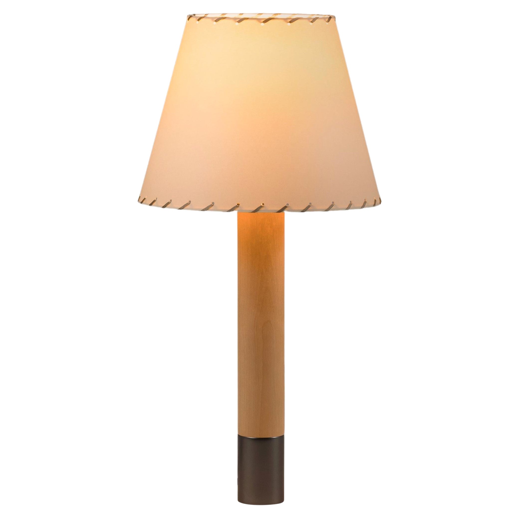Lampe de table Básica M1 en bronze et beige par Santiago Roqueta, Santa & Cole