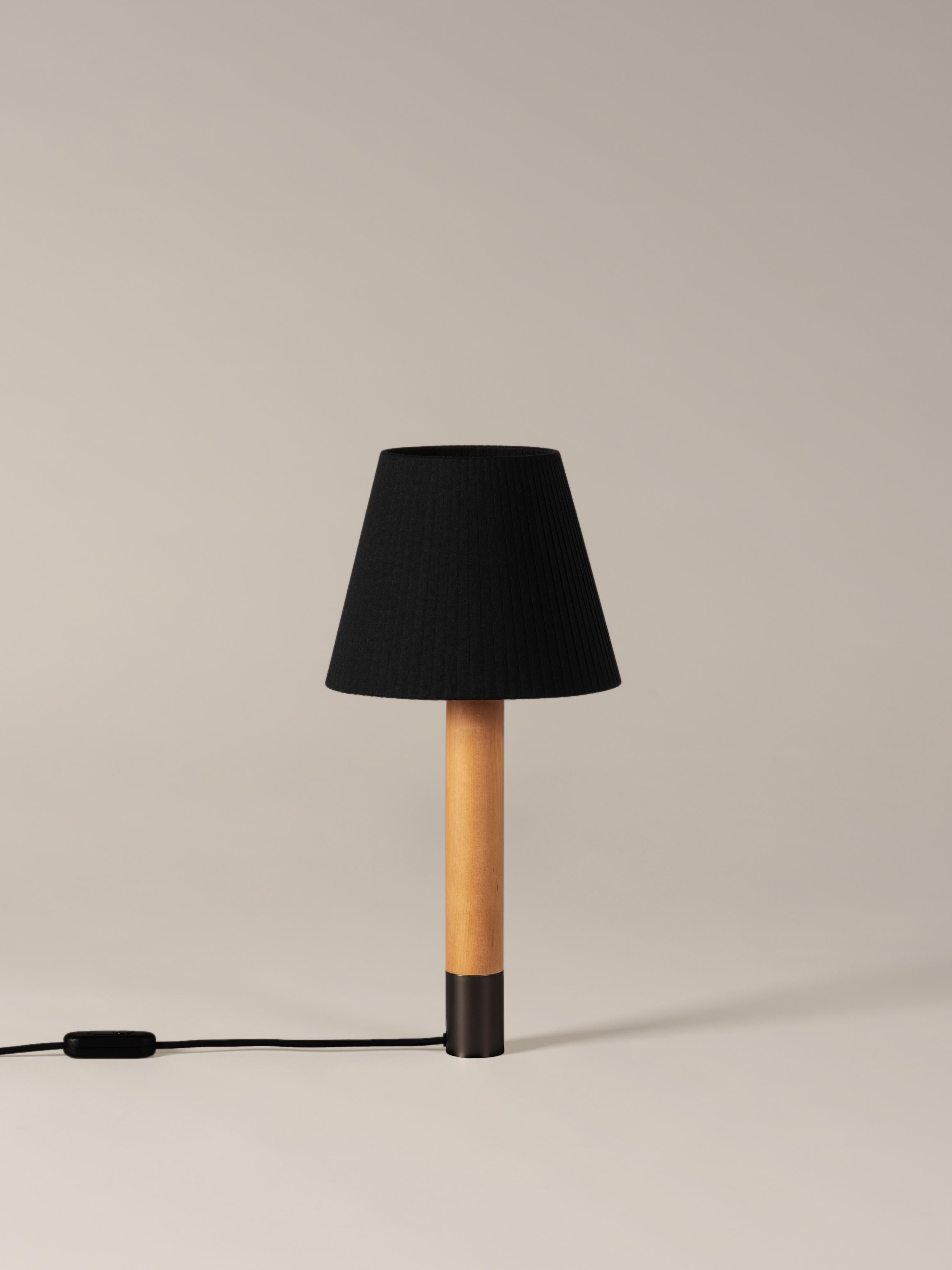 Modern Bronze and Black Básica M1 Table Lamp by Santiago Roqueta, Santa & Cole For Sale