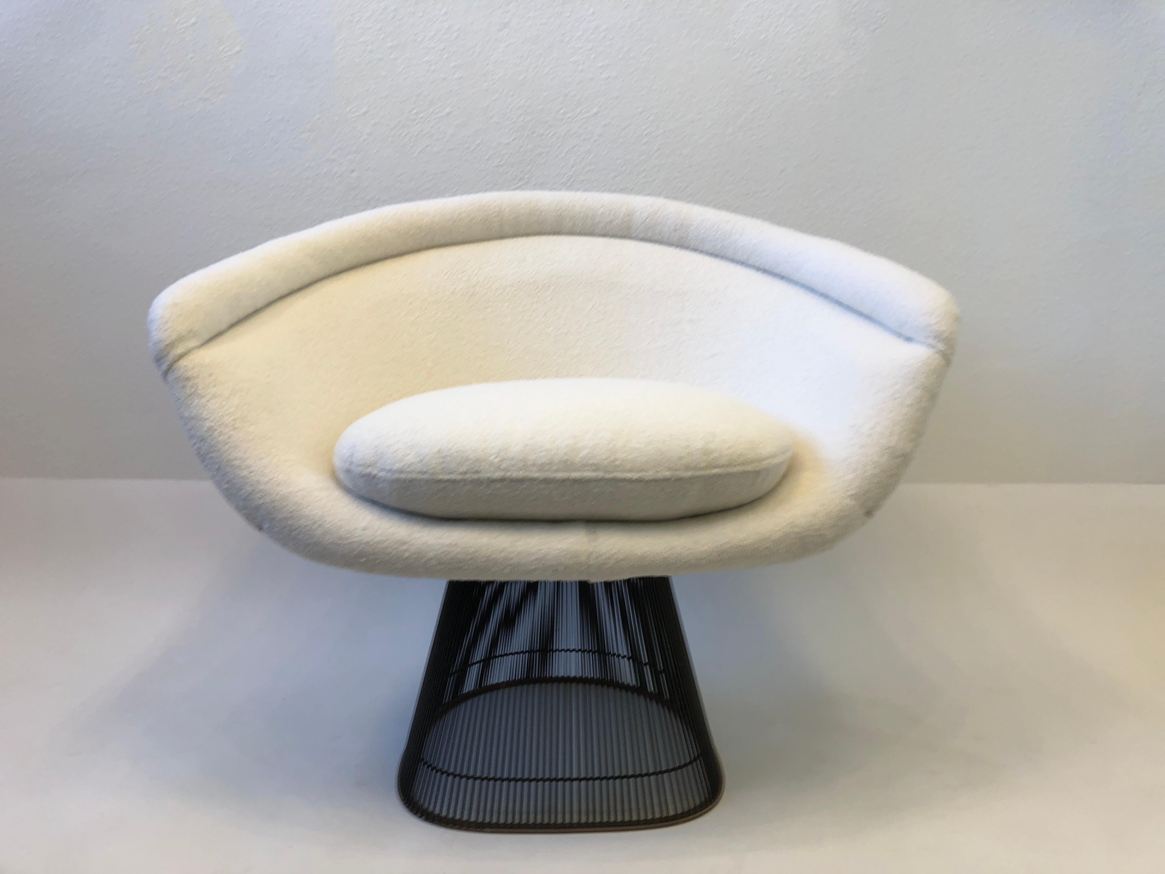 Bronze and Boucle Lounge Chair by Warren Platner for Knoll  6